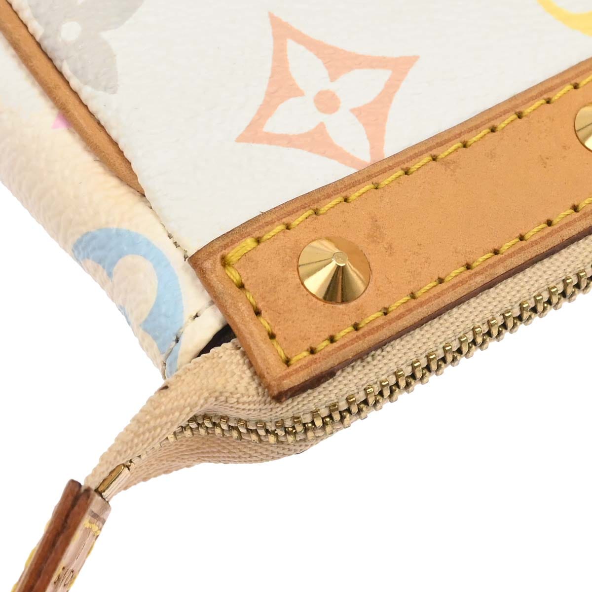 Louis Vuitton White Multicolor Pochette Accessoires M92649