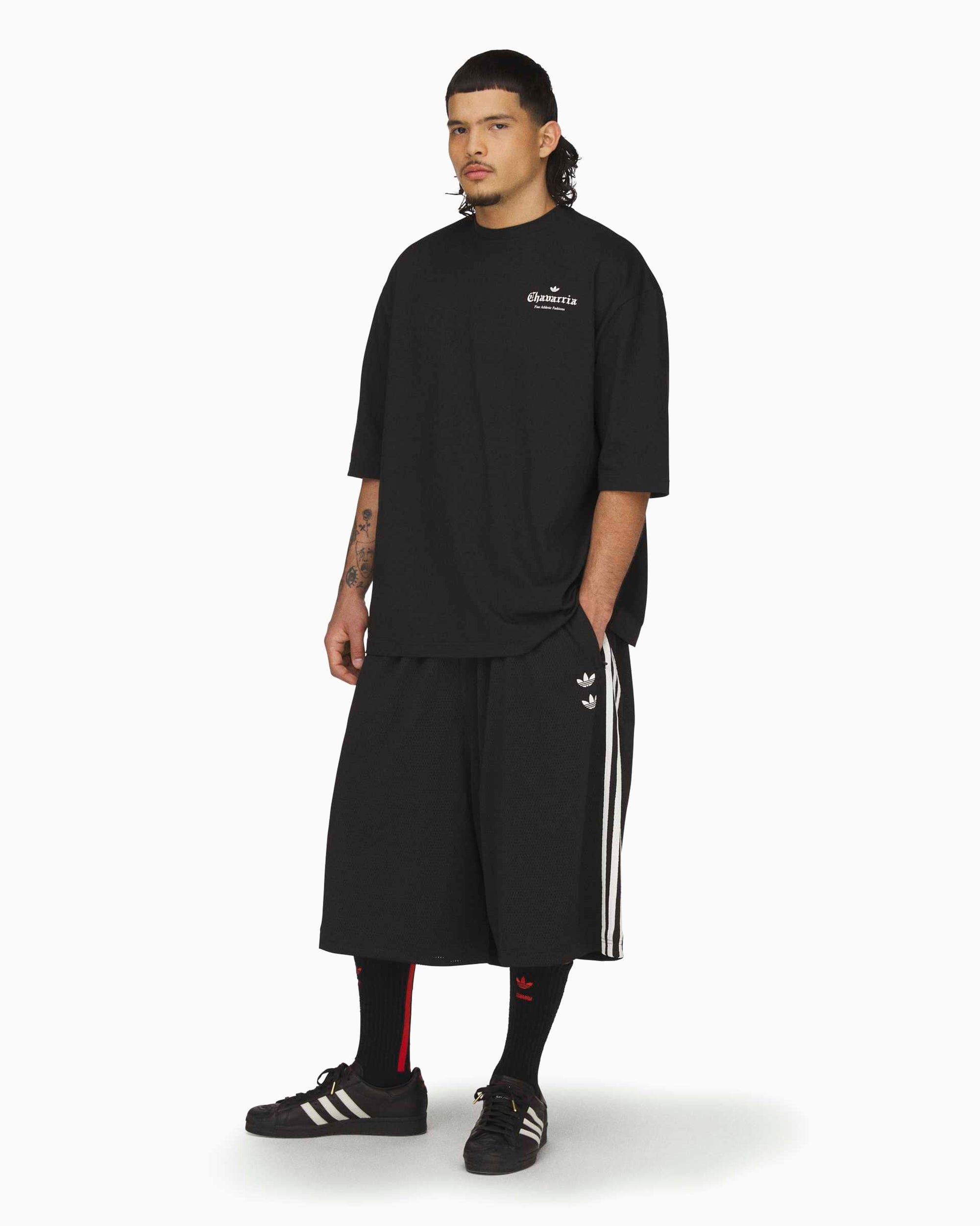 adidas Camiseta con logo Oversize de media manga adidas Originals x Willy Chavarria para hombre