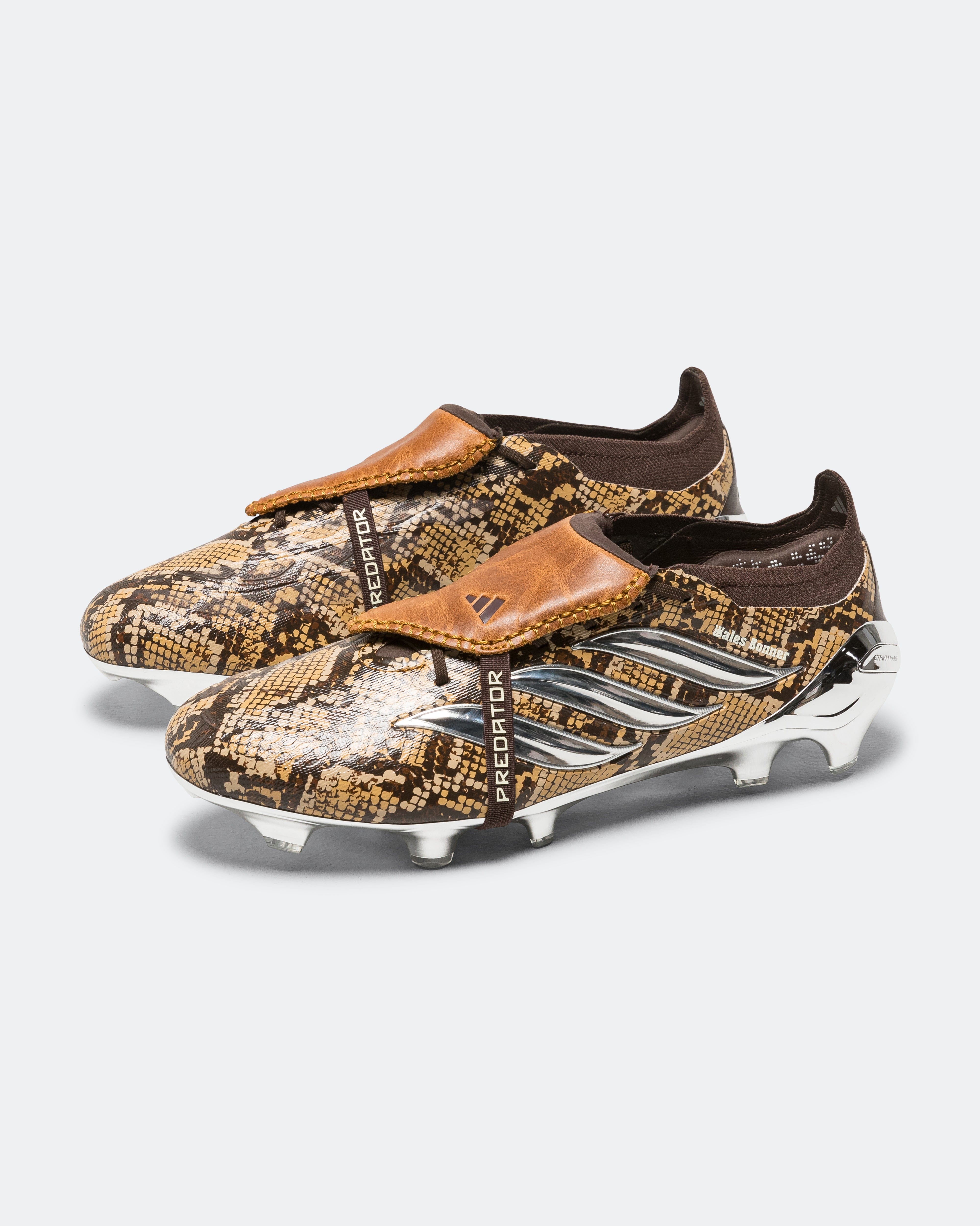 adidas Predator Elite FT FG x Wales Bonner - Linen Khaki/Silver Metallic - Wonder White