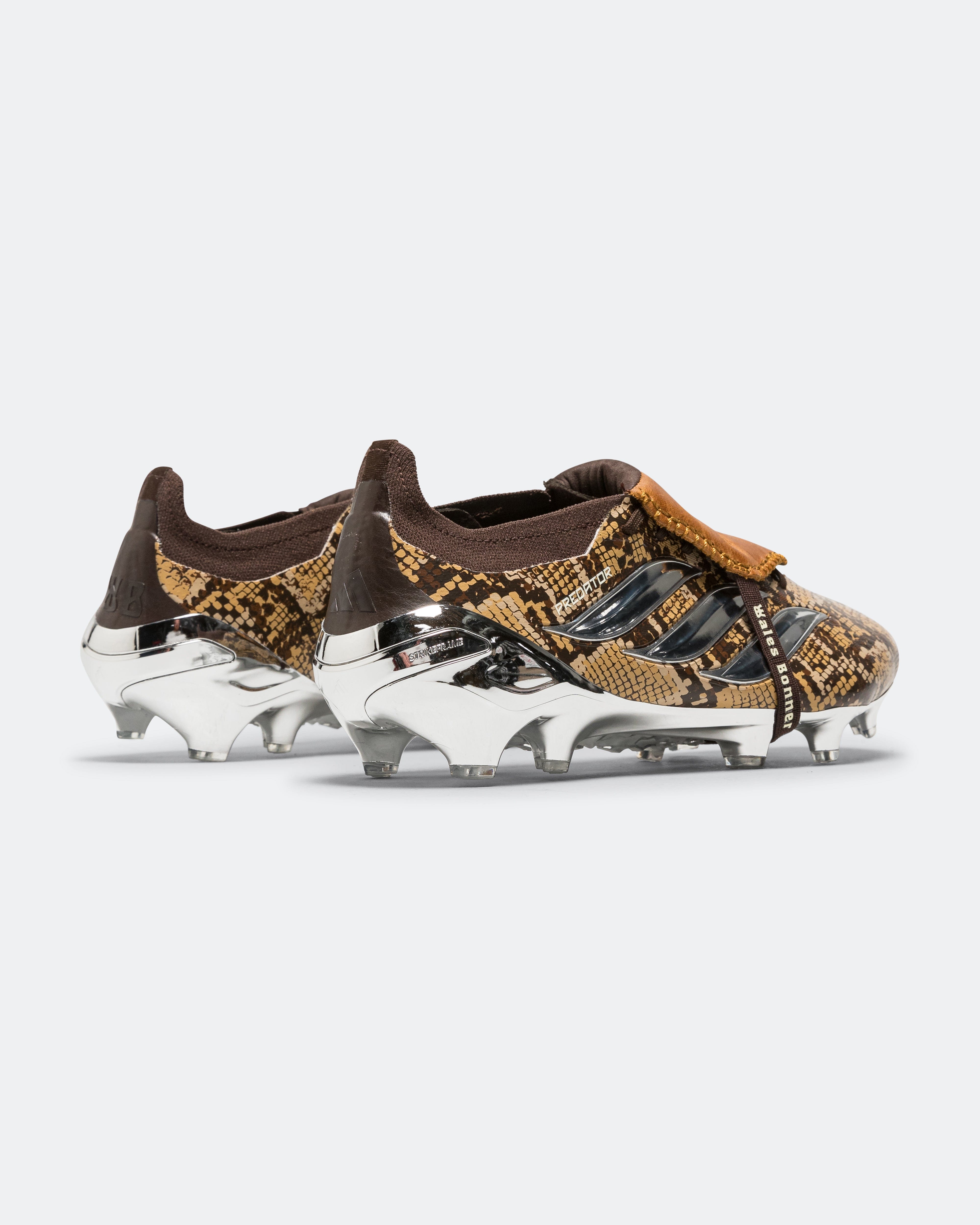 adidas Predator Elite FT FG x Wales Bonner - Linen Khaki/Silver Metallic - Wonder White