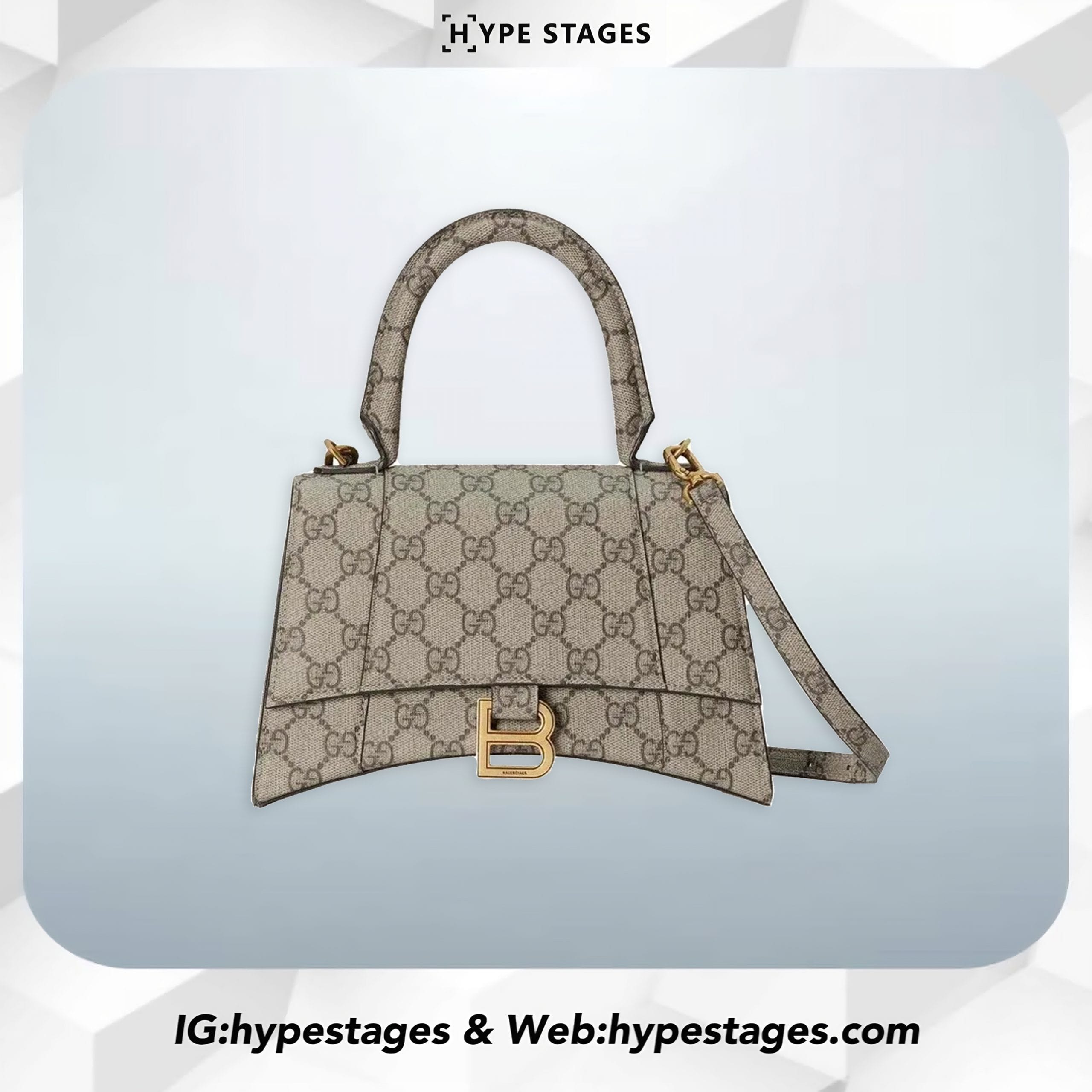 BALENCIAGA x GUCCI HOURGLASS BAG SIZE S