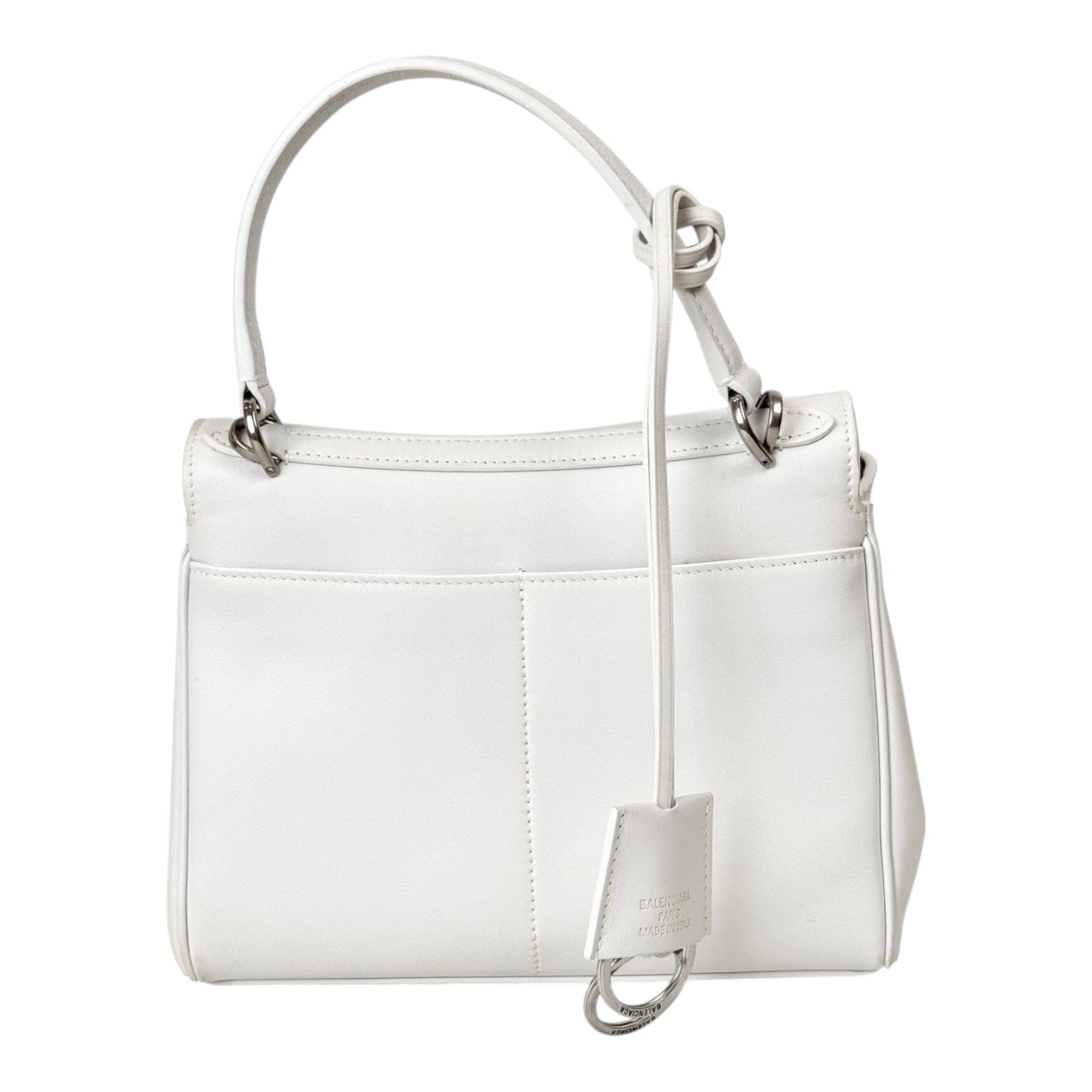 Balenciaga Mini White Rodeo in Smooth Calfskin Bag