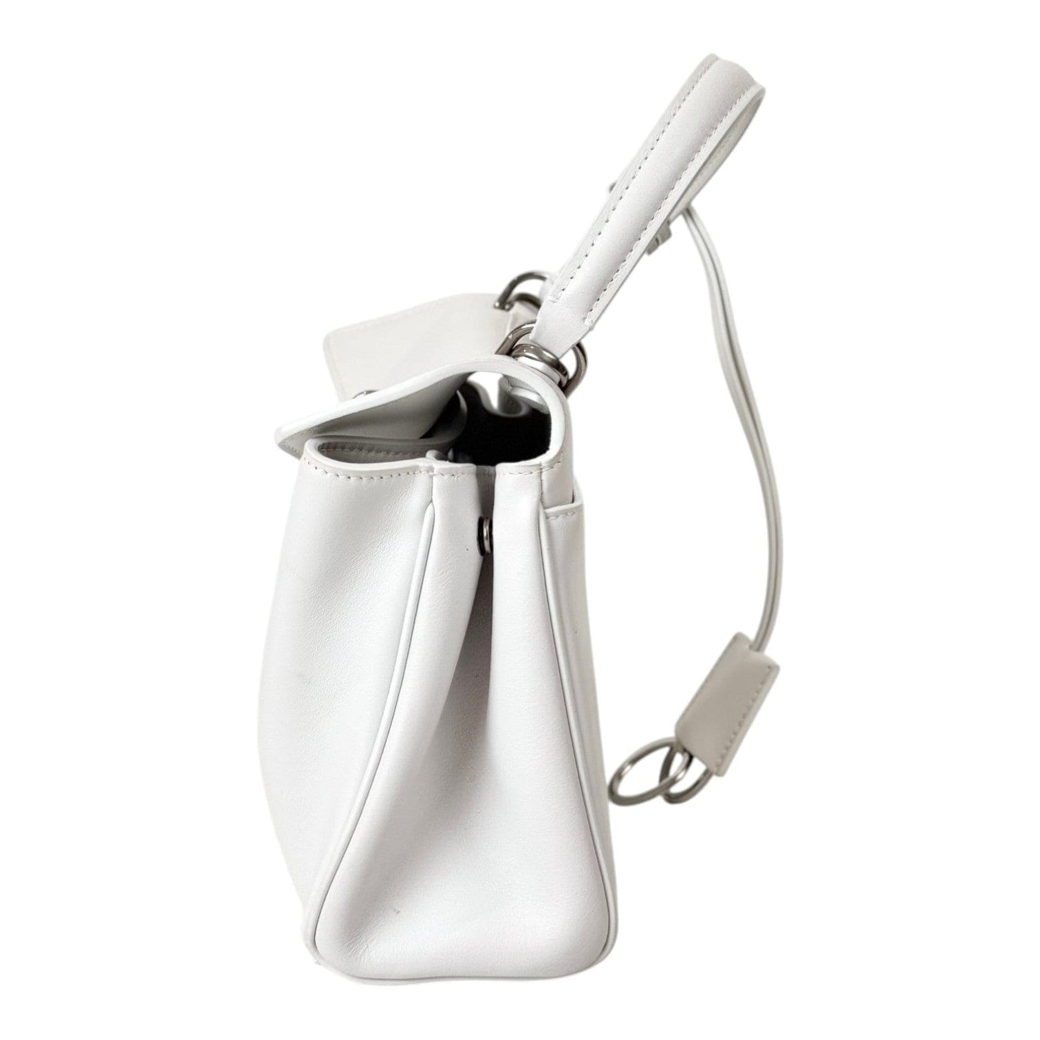 Balenciaga Mini White Rodeo in Smooth Calfskin Bag