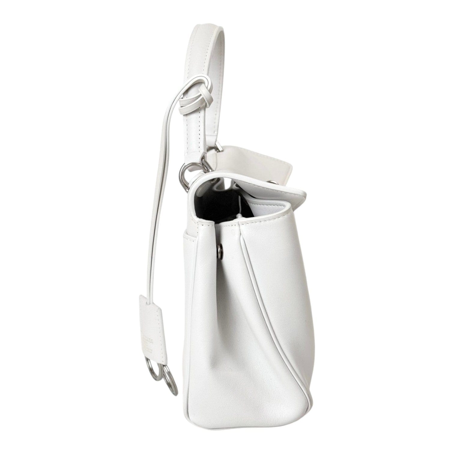 Balenciaga Mini White Rodeo in Smooth Calfskin Bag