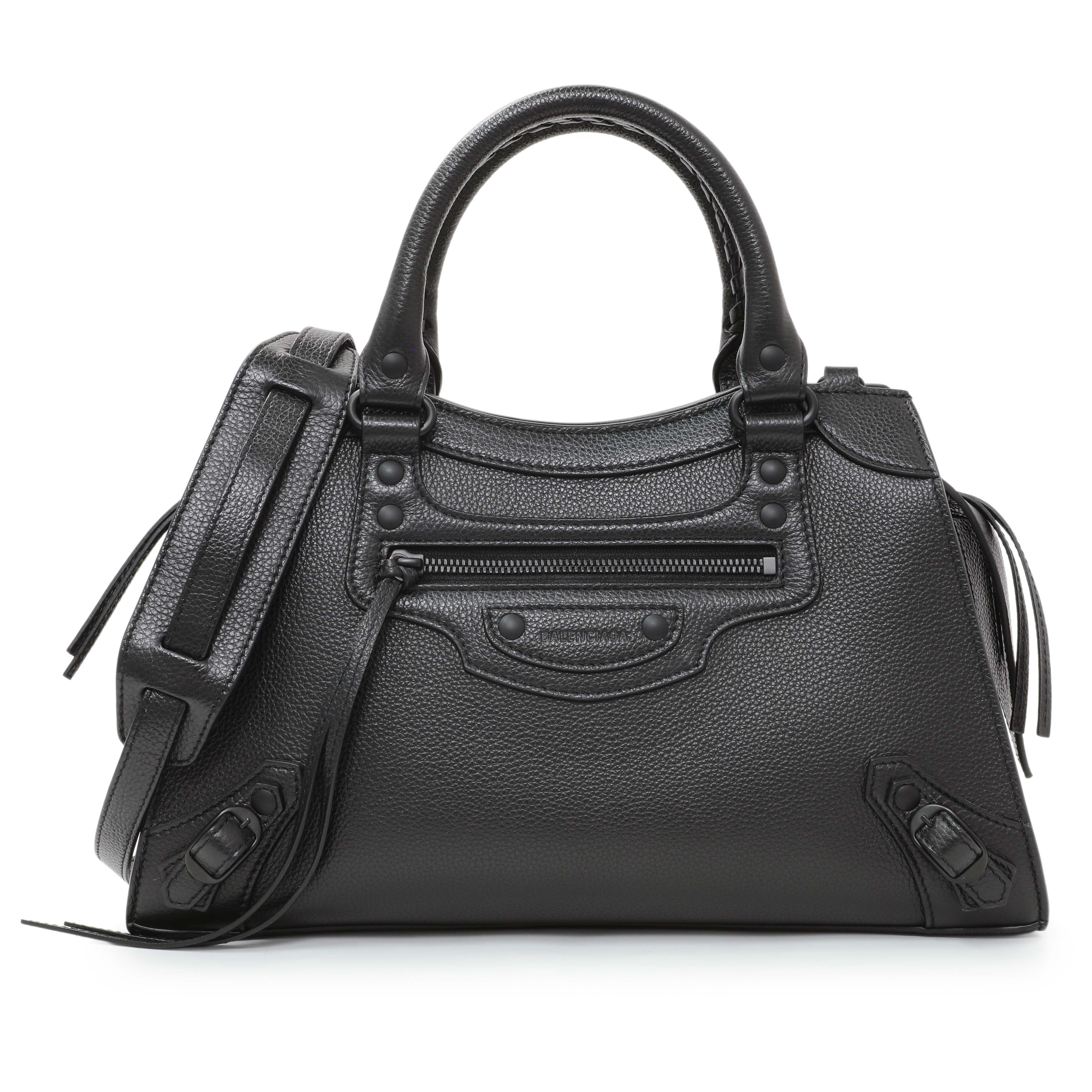 Balenciaga Grained Calfskin Neo Classic Black Hardware S City