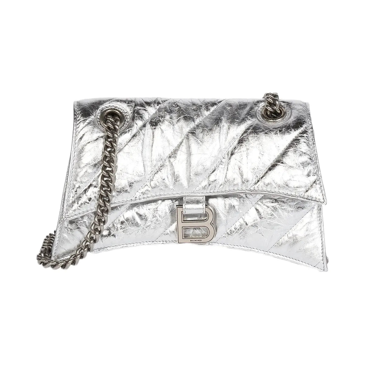 Balenciaga Crush Small Chain Bag Metallized Quilted