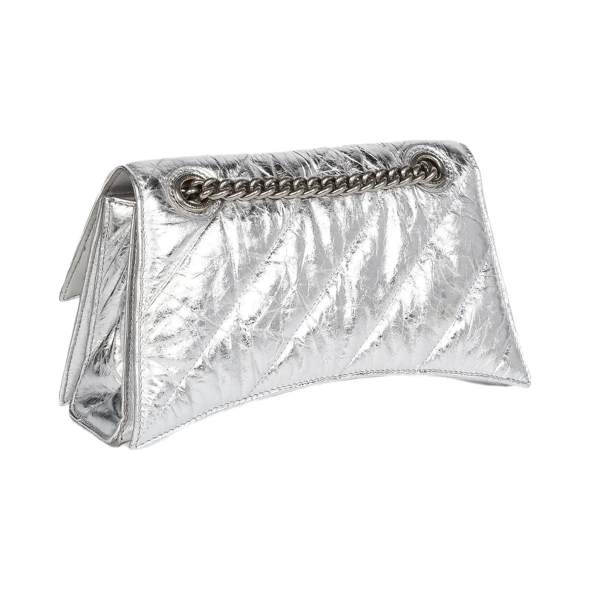Balenciaga Crush Small Chain Bag Metallized Quilted