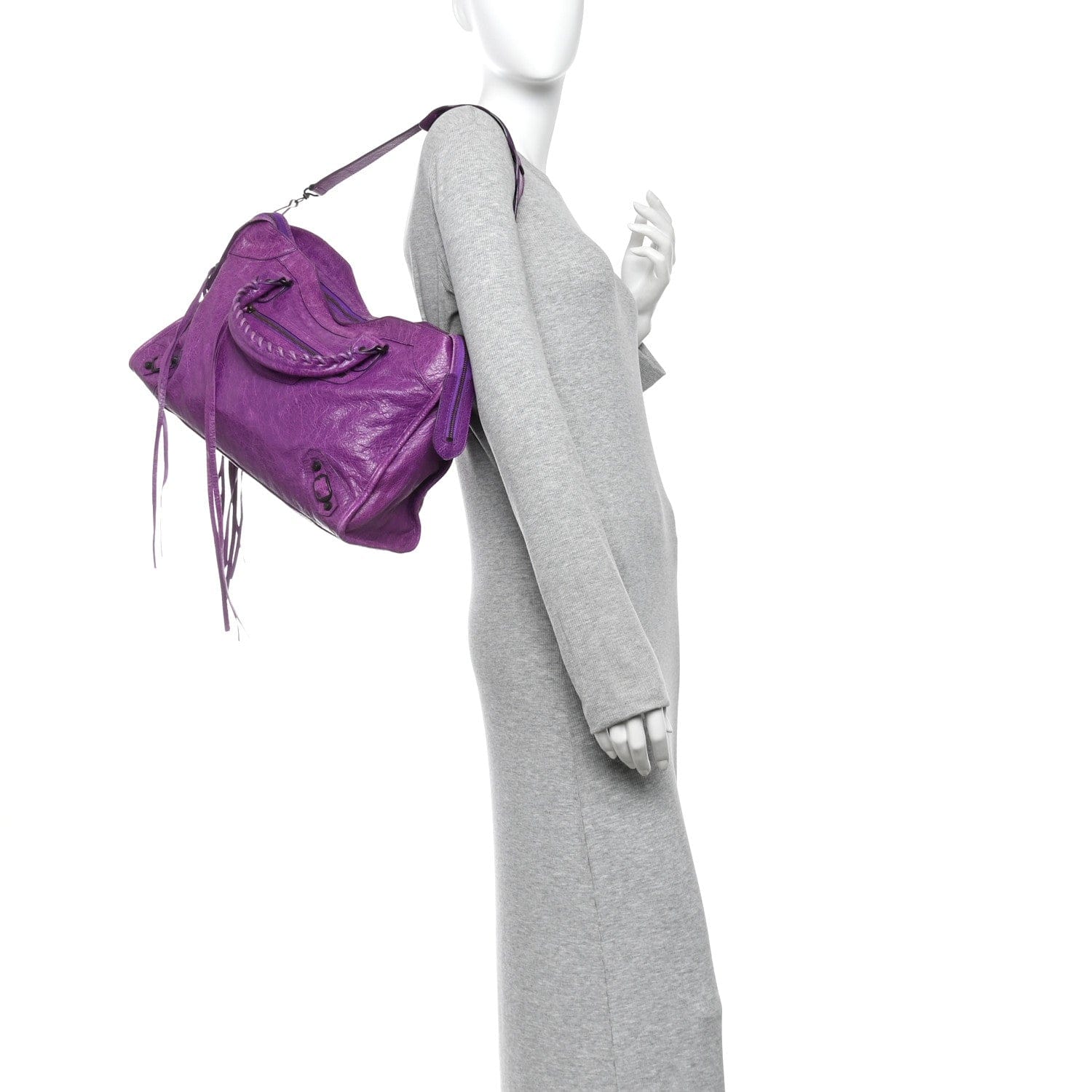 Balenciaga Agneau Classic Hardware City Ultraviolet