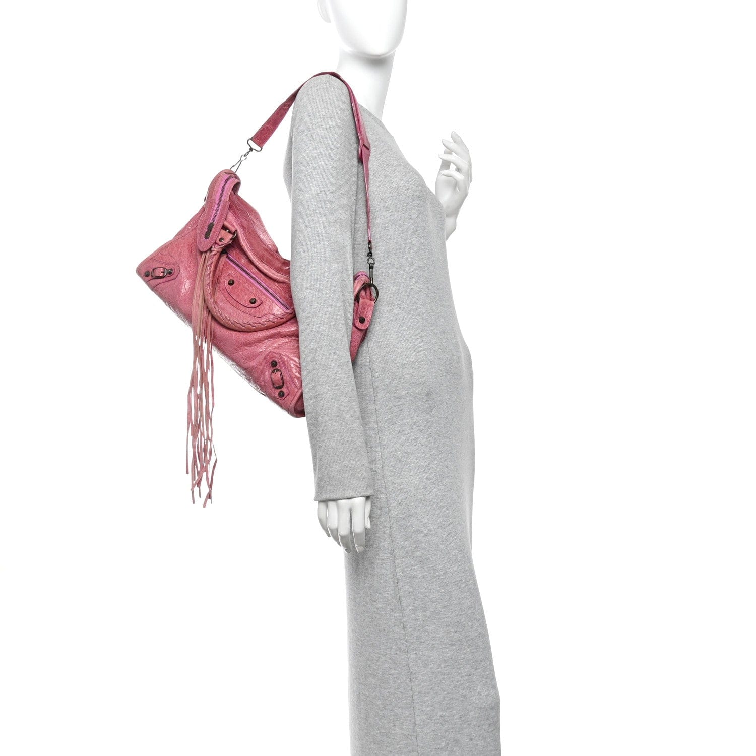 Balenciaga Agneau Classic Hardware City Cyclamen Fucsia