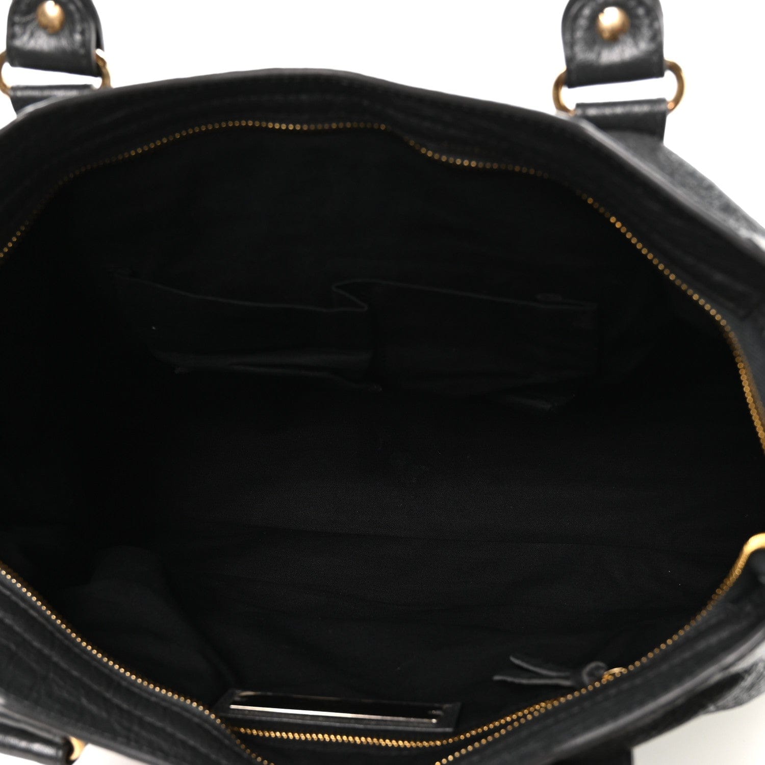 Balenciaga Agneau Classic Gold Hardware City Gris Fossile