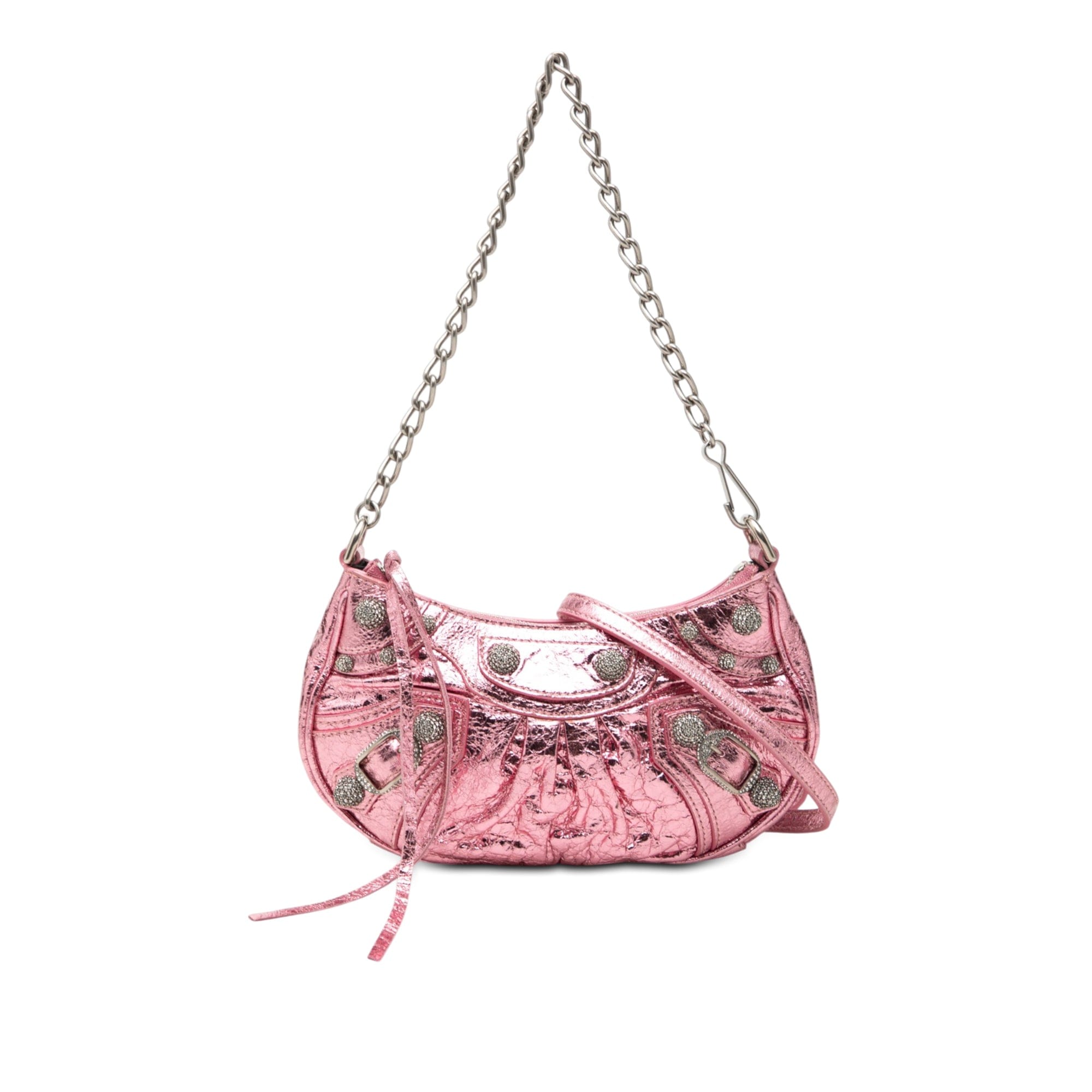Balenciaga Mini Metallic Lambskin Motocross Le Cagole