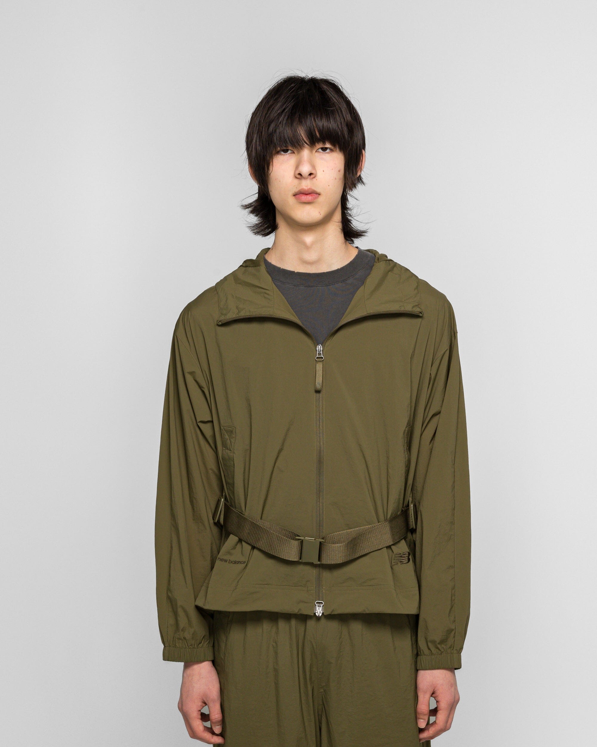 New Balance NB GREY Light Weight Hoodie Jacket - Wakame