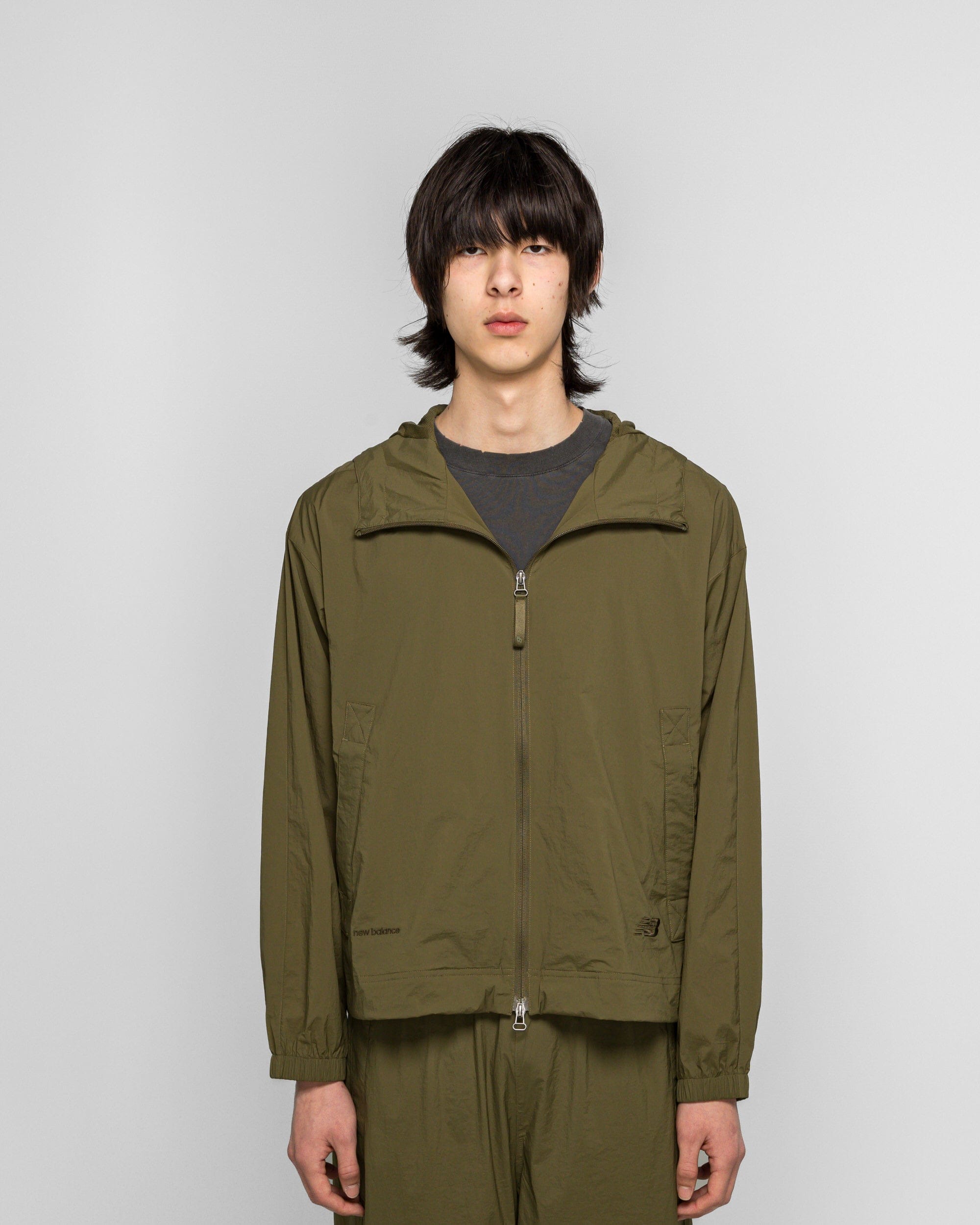 New Balance NB GREY Light Weight Hoodie Jacket - Wakame