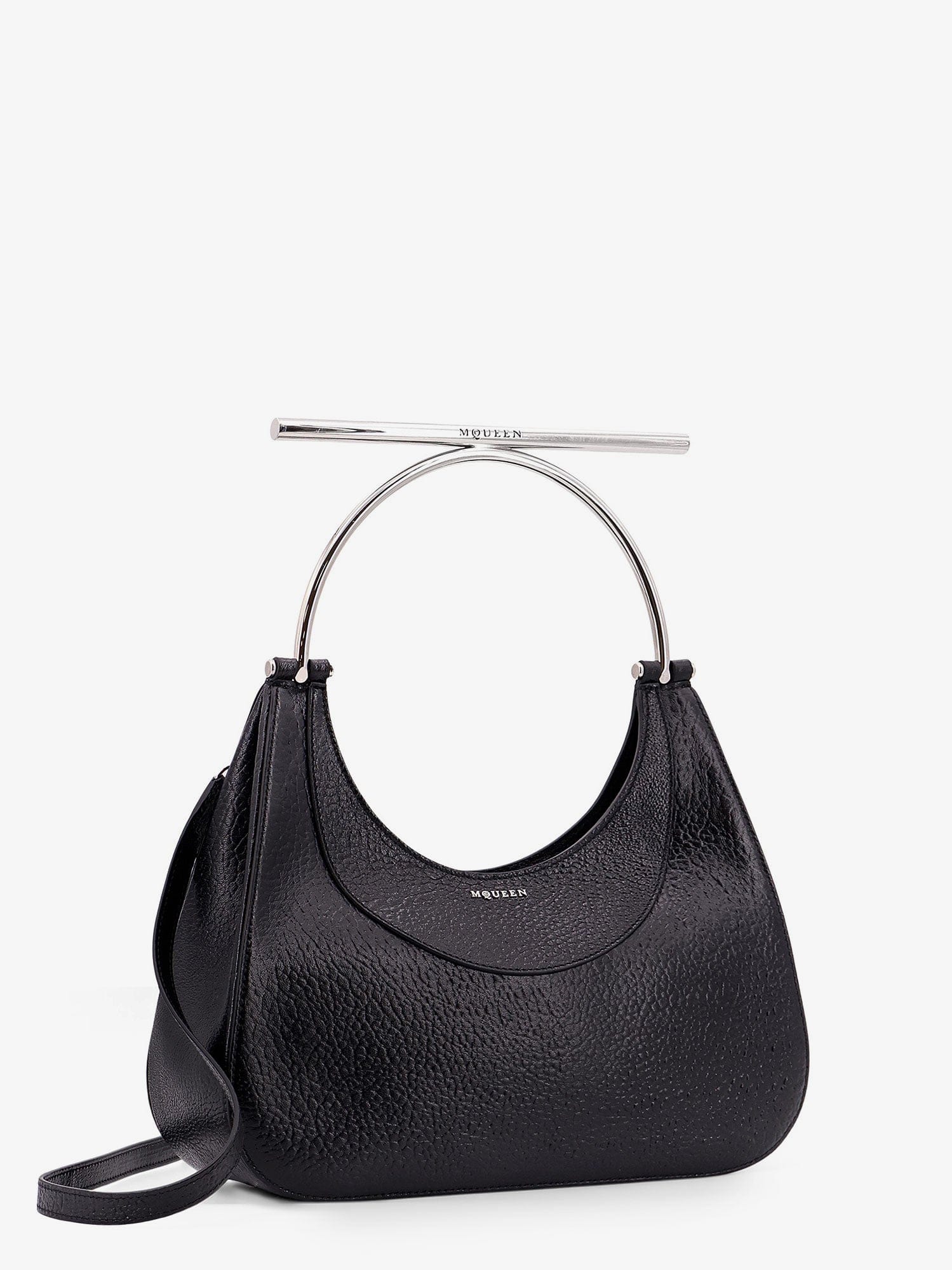Alexander McQueen Leather handbag with frontal logo