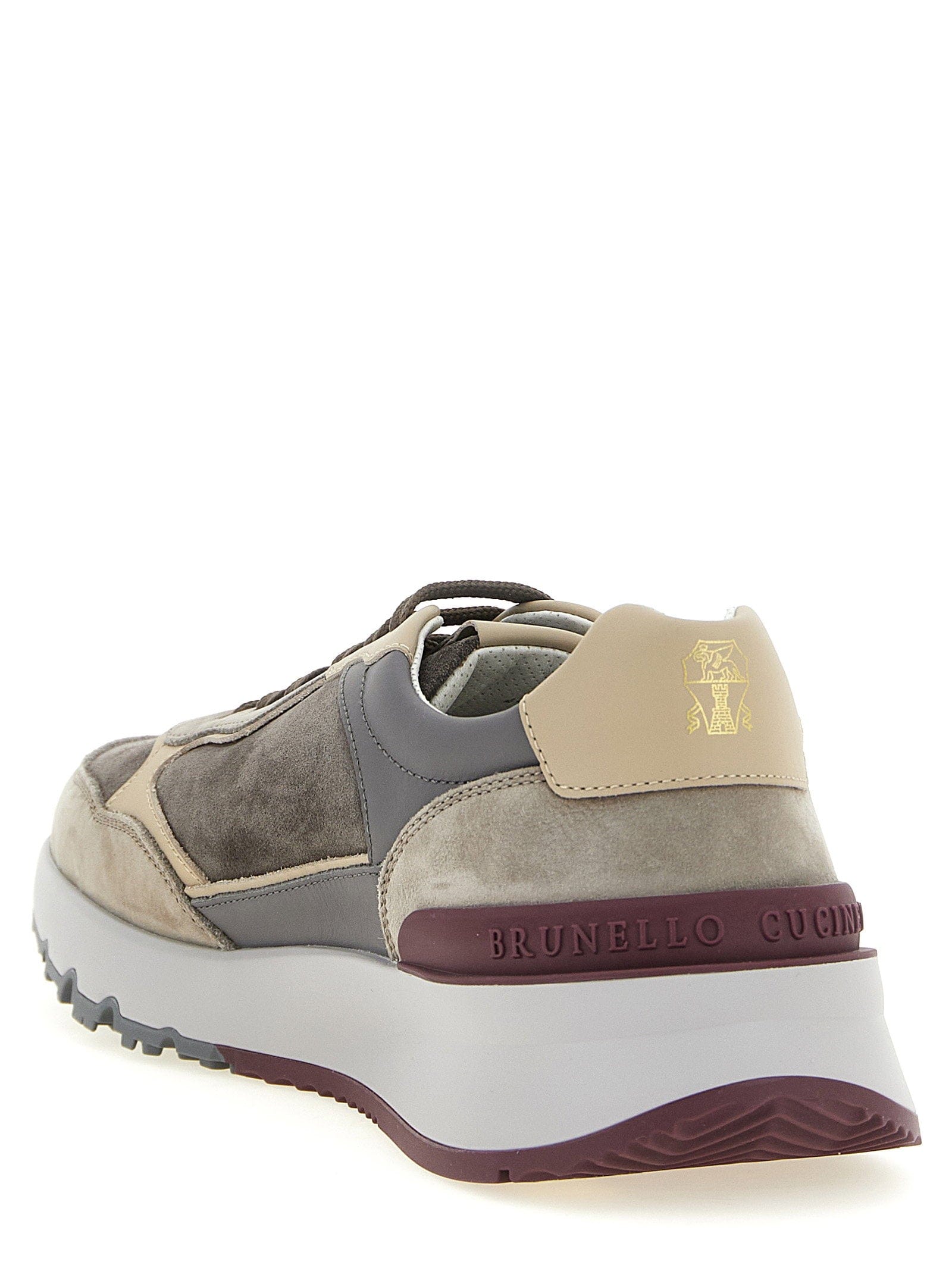 Brunello Cucinelli Runners Sneaker — Gray