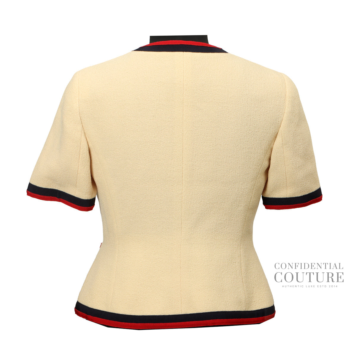 Gucci Wool Jacket with Web Bows | Size 42
