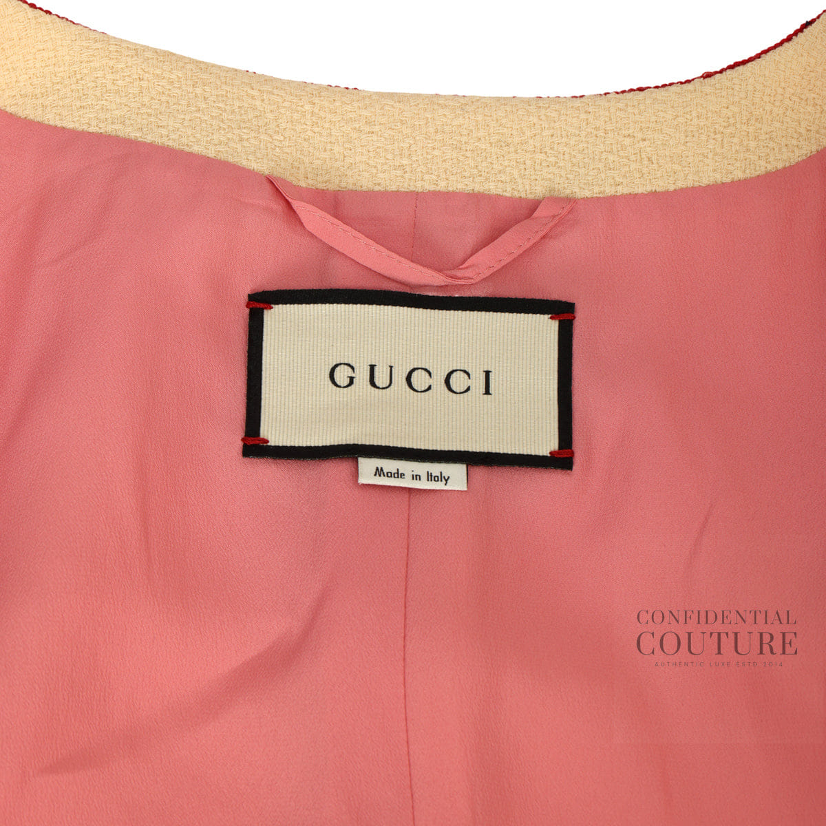 Gucci Wool Jacket with Web Bows | Size 42