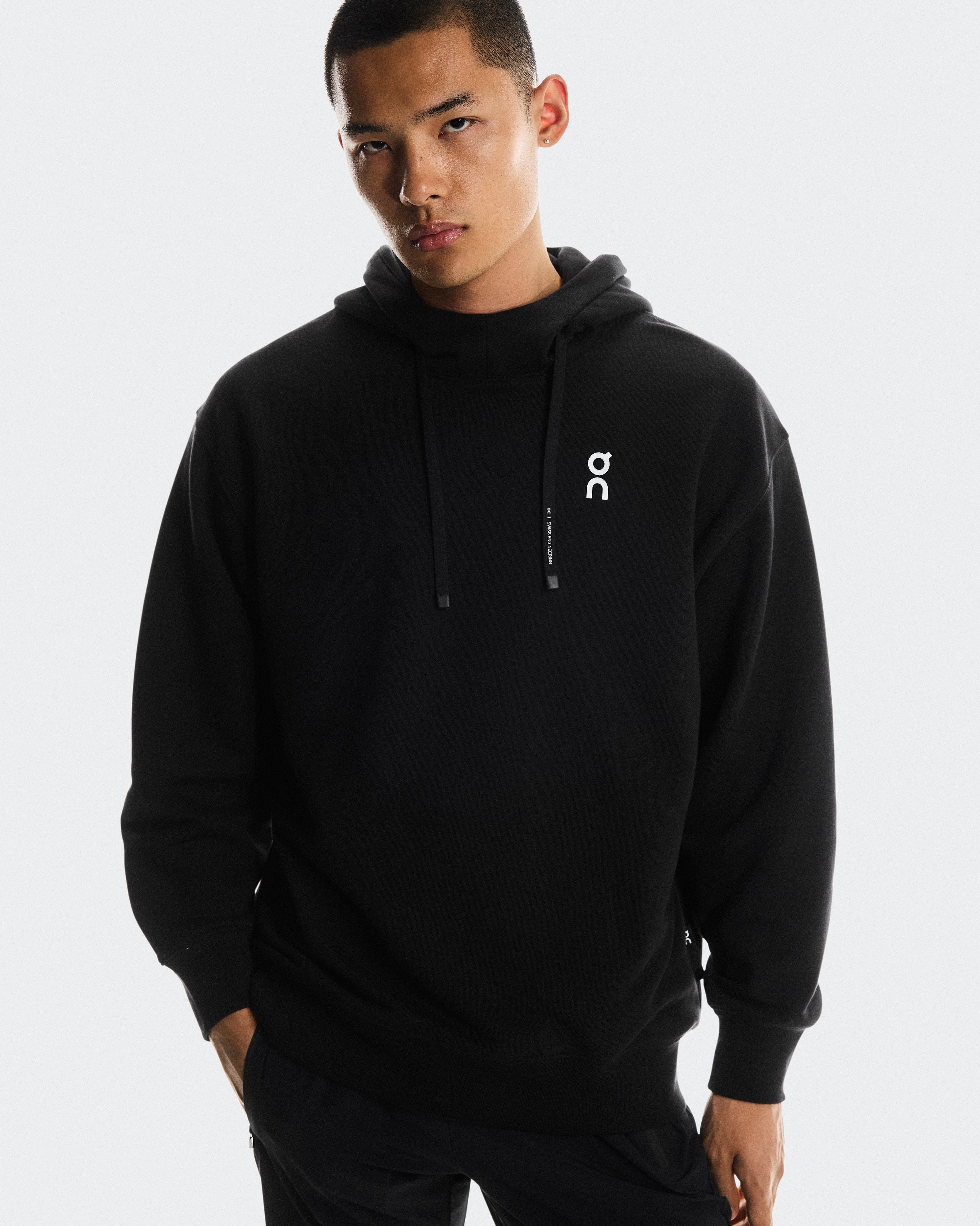 On Running On Club Hoodie Graphic Black | Olive