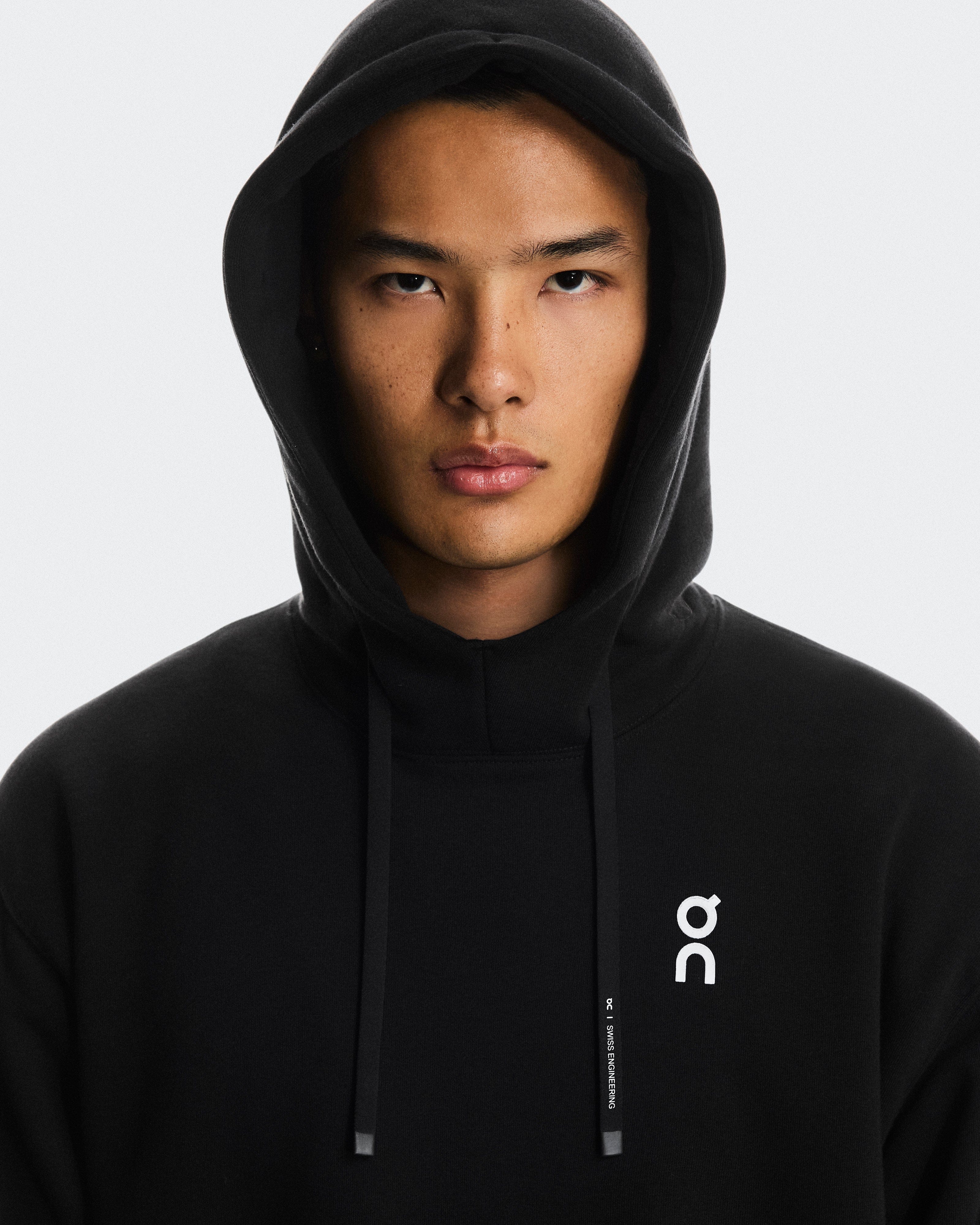 On Running On Club Hoodie Graphic Black | Olive