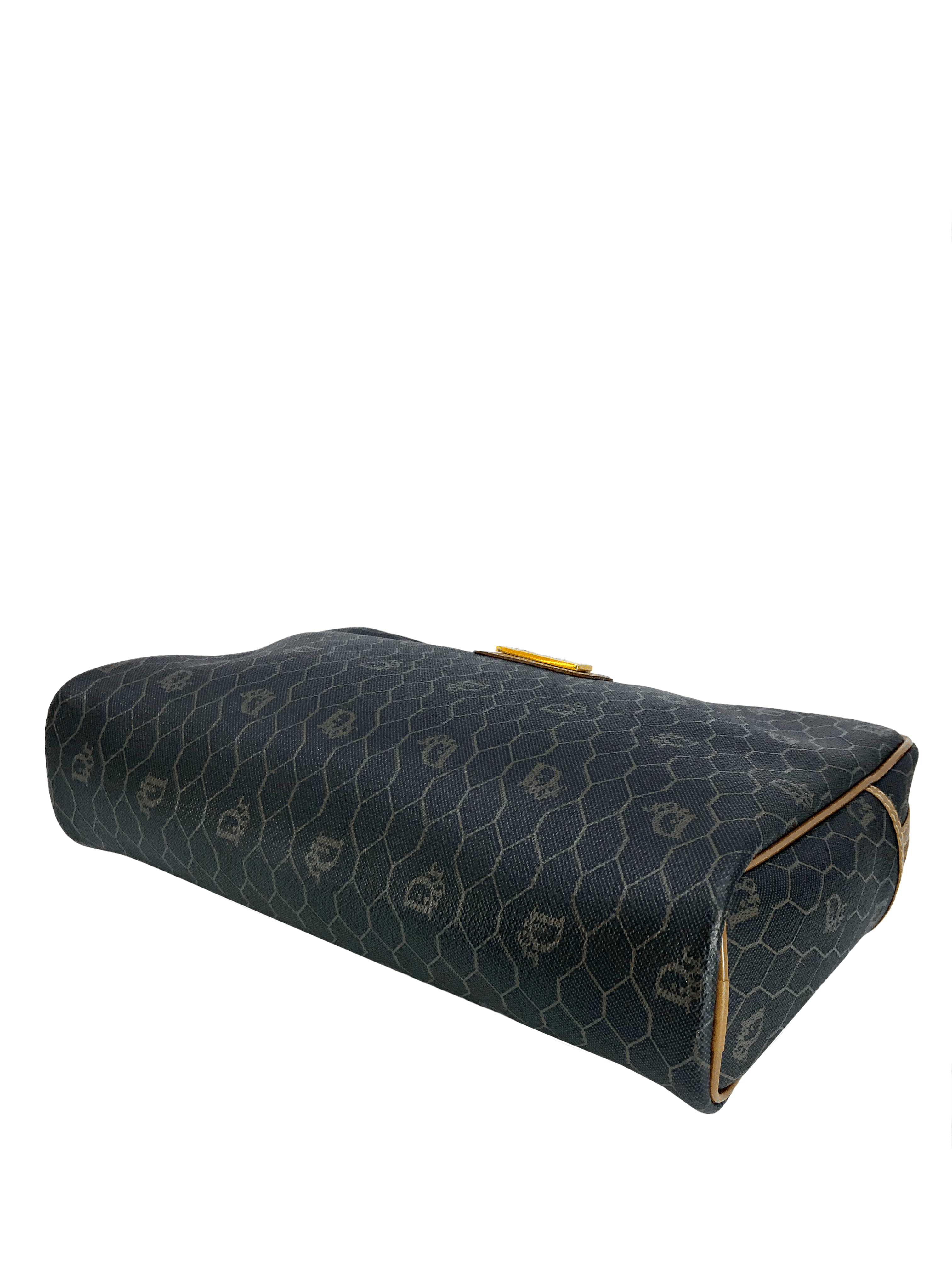 Christian Dior Dior Honeycomb Coated Canvas Monogram Toiletry Pouch