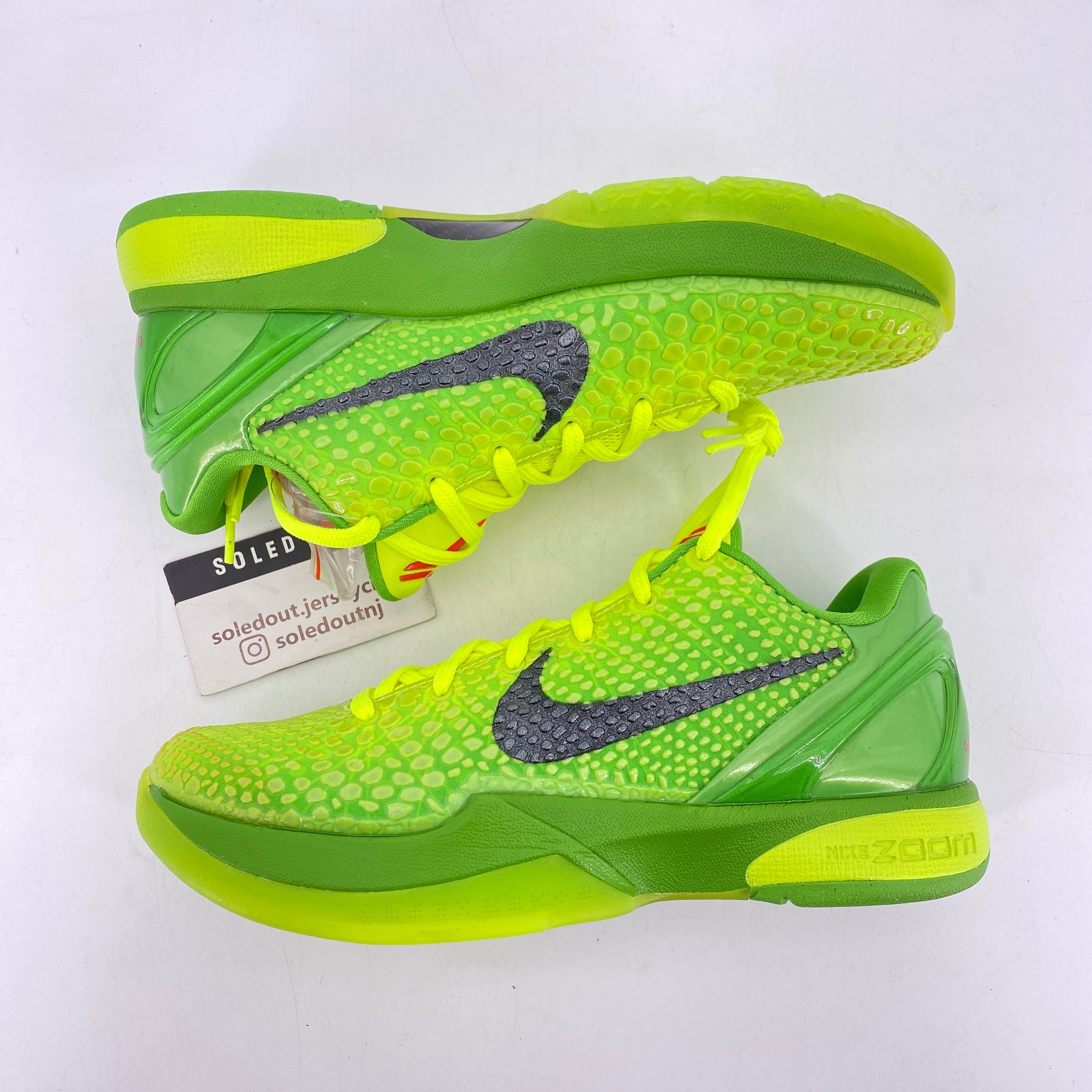 Nike Kobe 6 Protro Grinch 2020 New Size 7