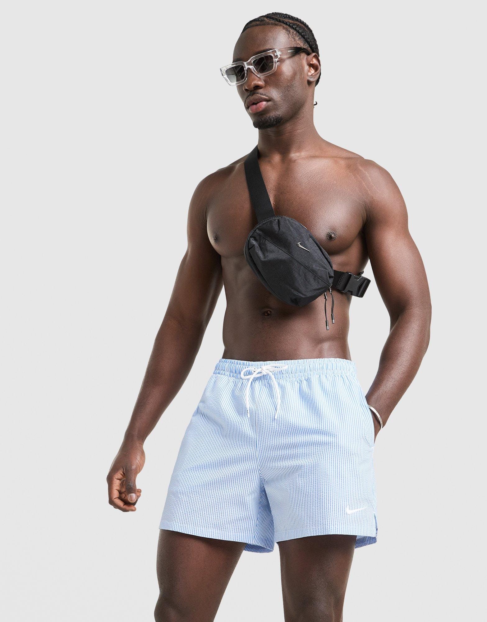 Nike Seersucker 5" Swim Shorts