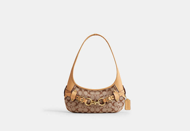 Coach Belted Ergo Shoulder Bag 26 In Signature Jacquard