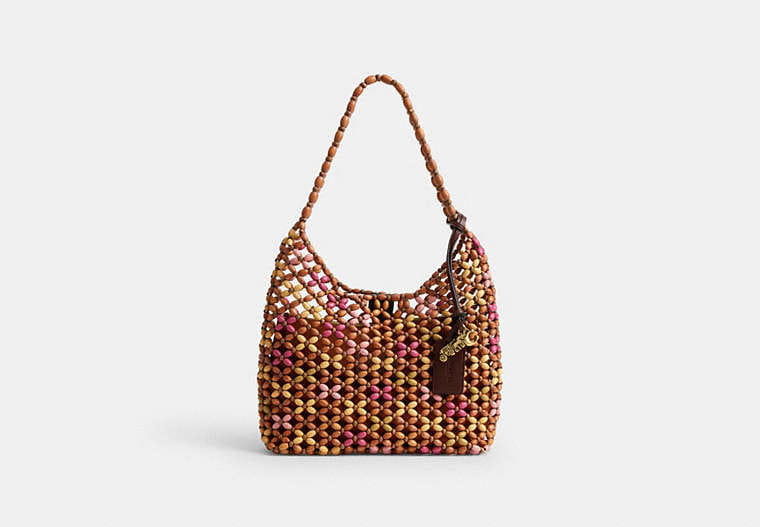 Coach Brooklyn Shoulder Bag 28 With Wooden Beading