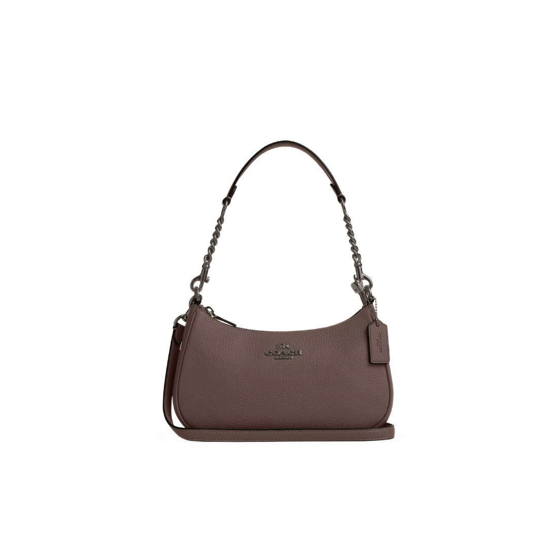 Coach Teri Shoulder Bag Dark Stone