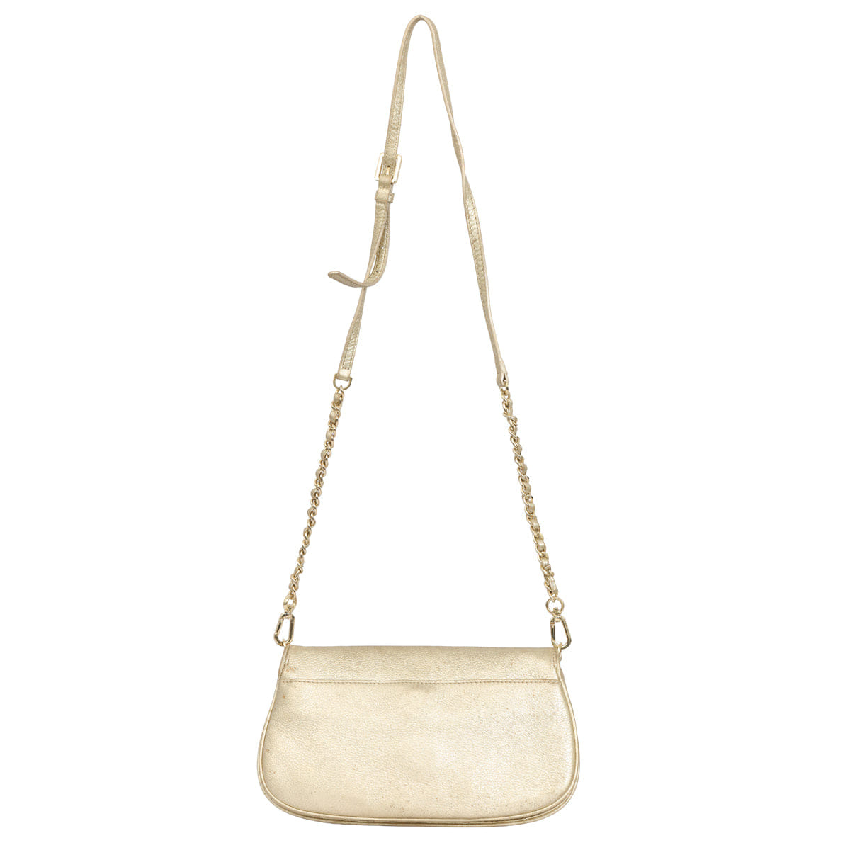 TORY BURCH BRITTEN GOLD LEATHER CROSSBODY BAG