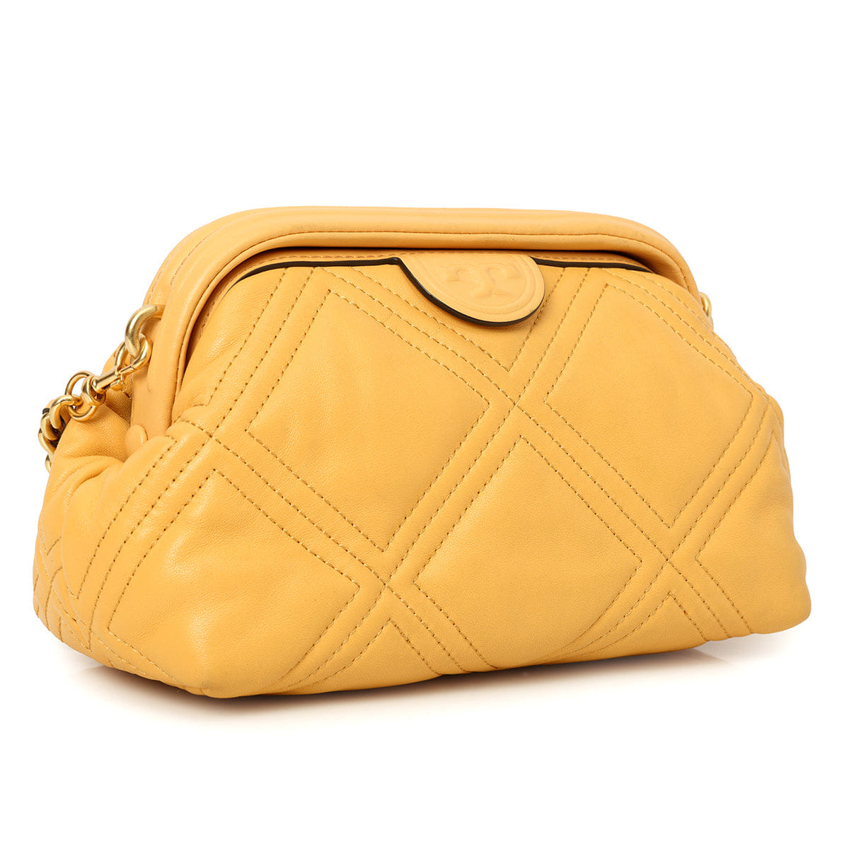 Tory Burch Fleming Soft Small Glazed Frame Crossbody