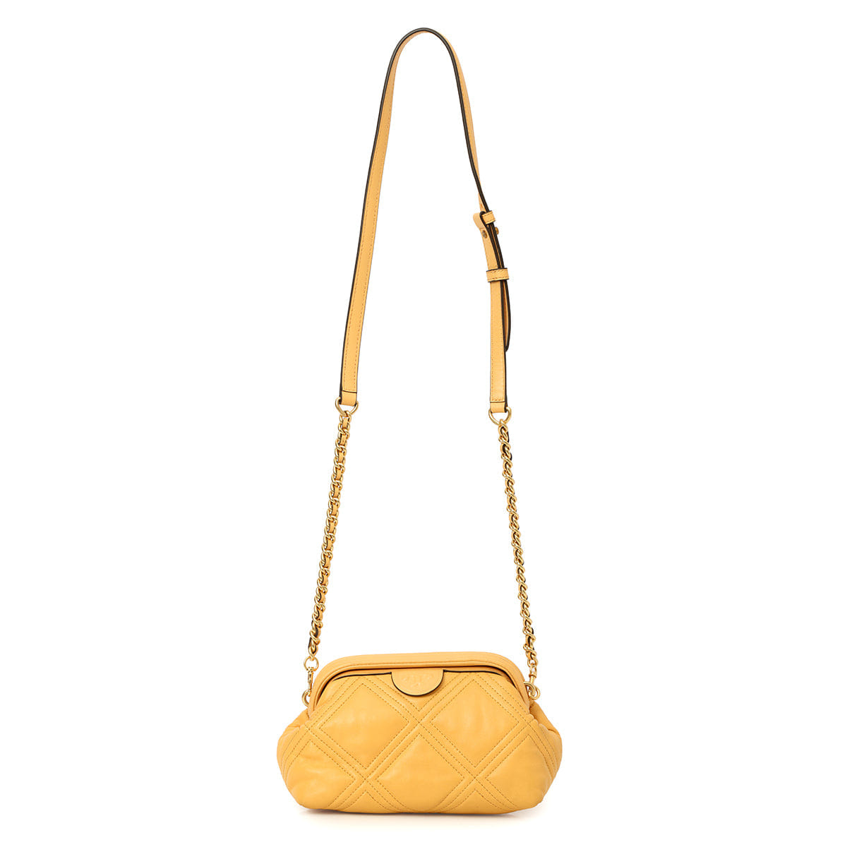 Tory Burch Fleming Soft Small Glazed Frame Crossbody