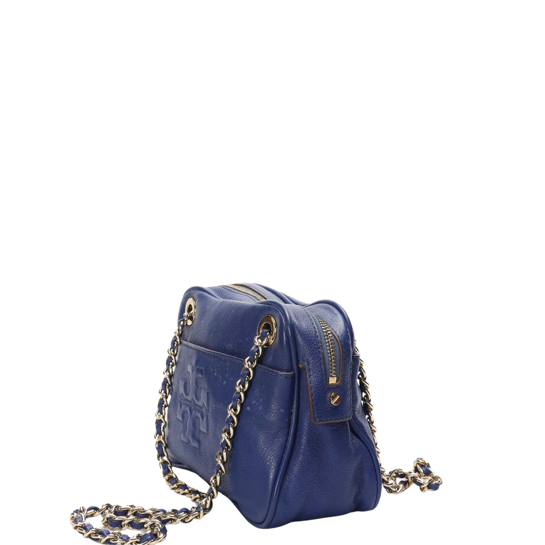 Tory Burch Blue Thea Chain Crossbody Bag