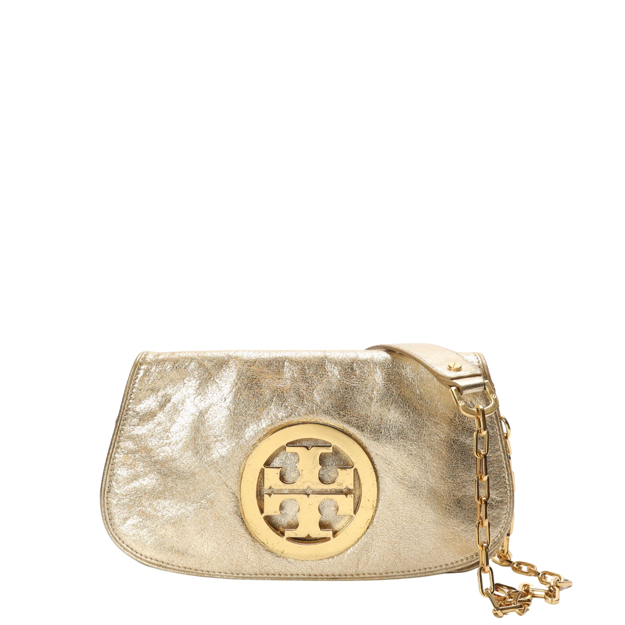 Tory Burch Metallic Gold Crossbody Bag