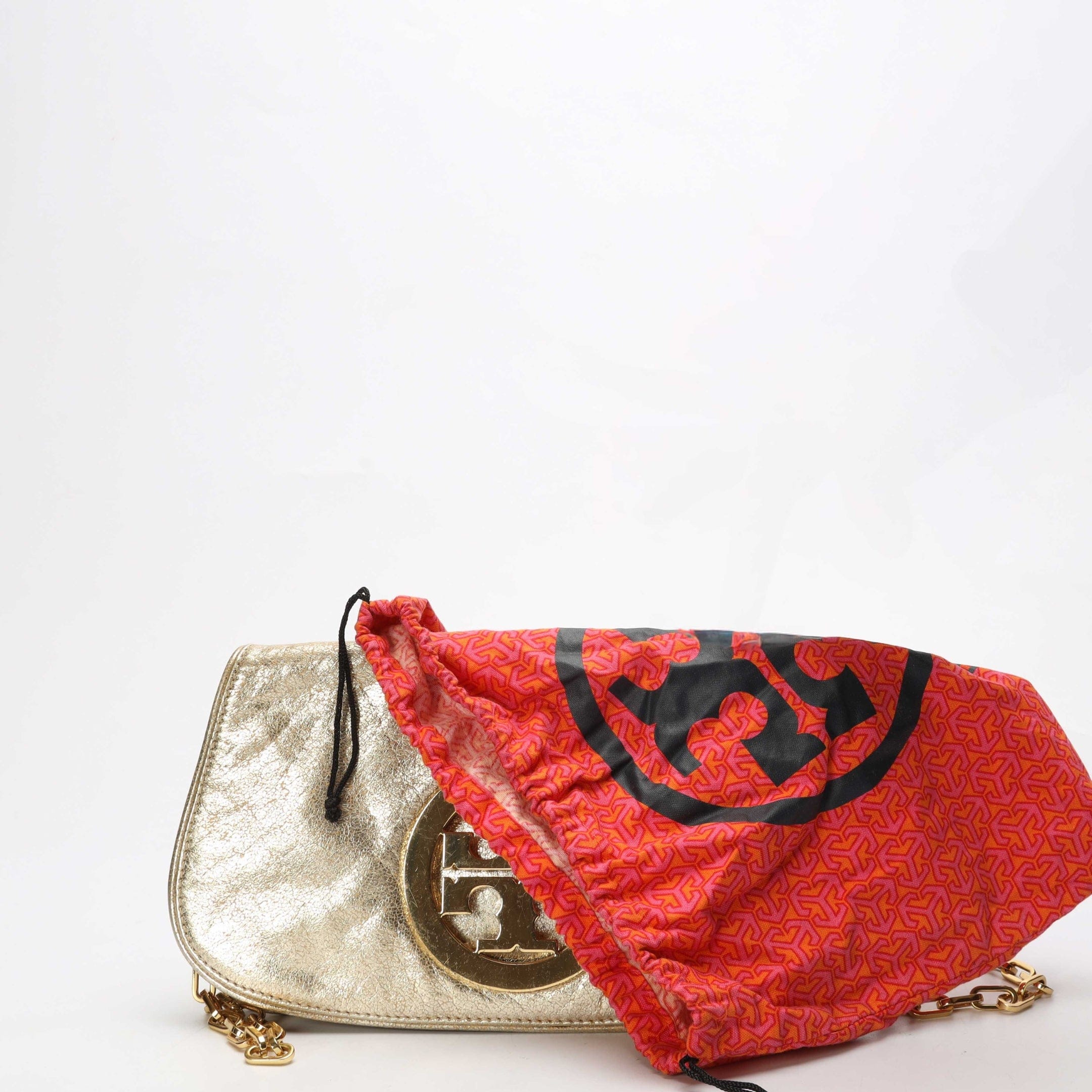 Tory Burch Metallic Gold Crossbody Bag