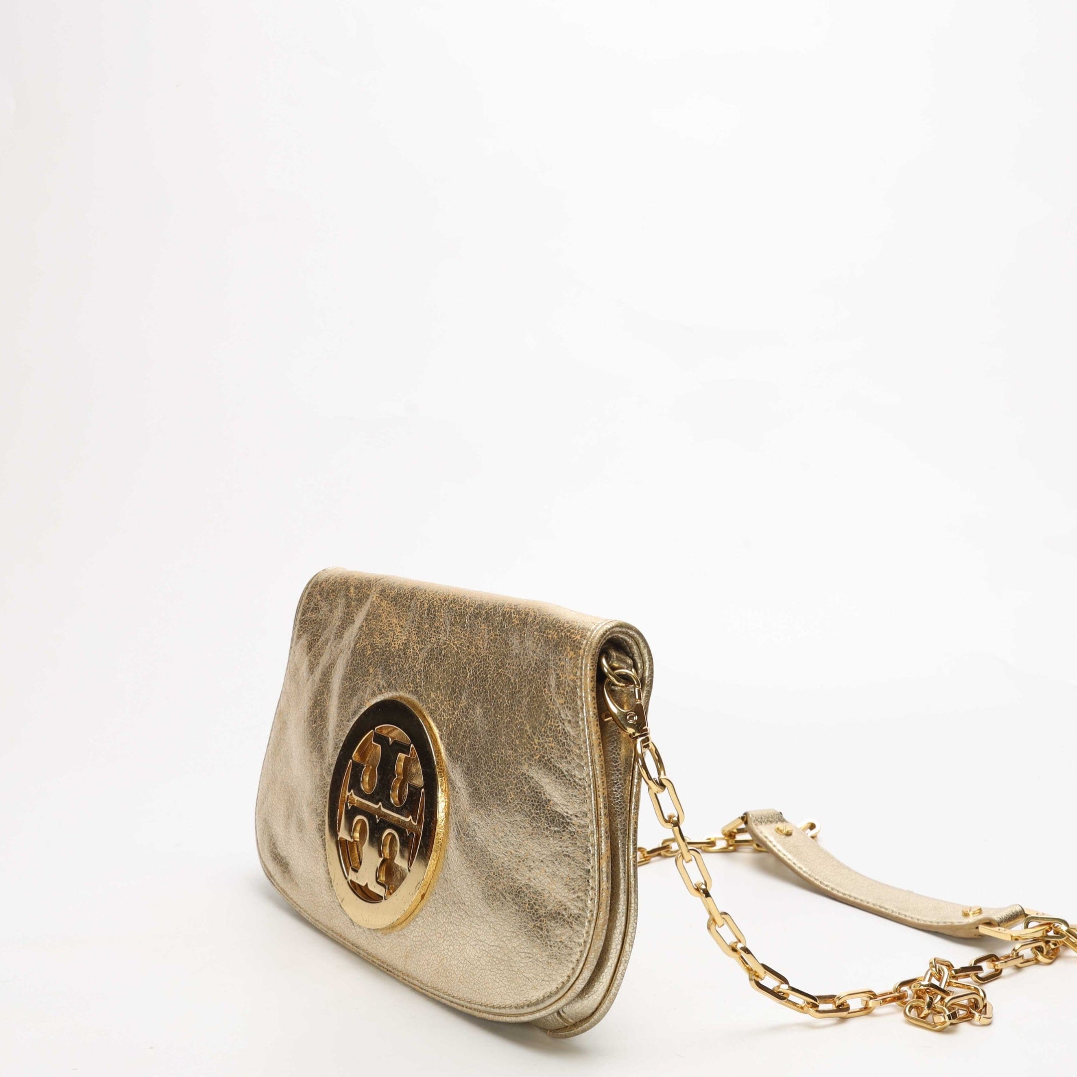 Tory Burch Metallic Gold Crossbody Bag