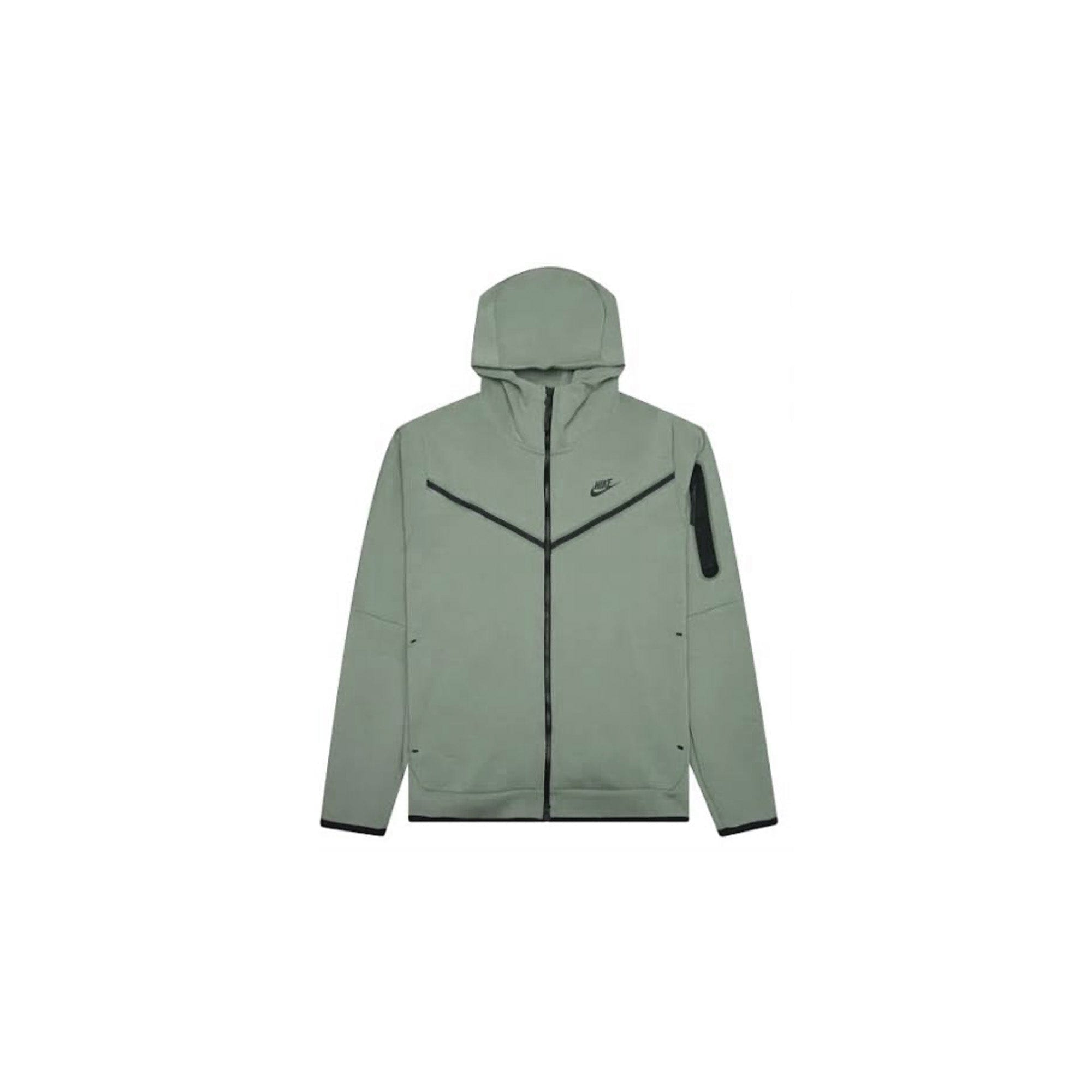 Nike Sportswear Tech Fleece Windrunner Full Zip Hoodie Mica Green / Black