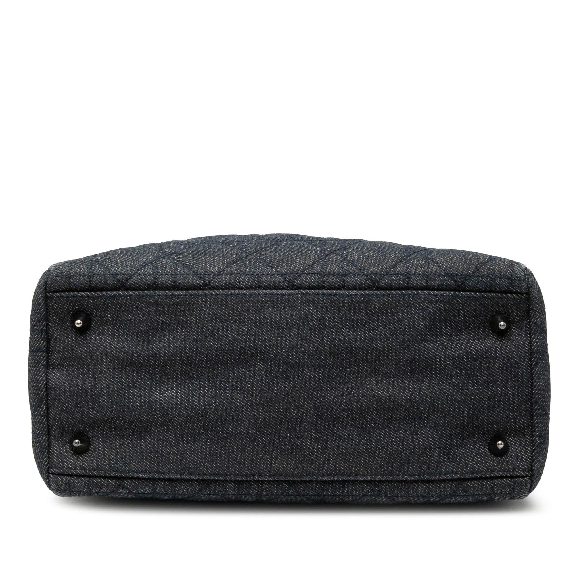 Dior Medium Denim Cannage Lady Dior