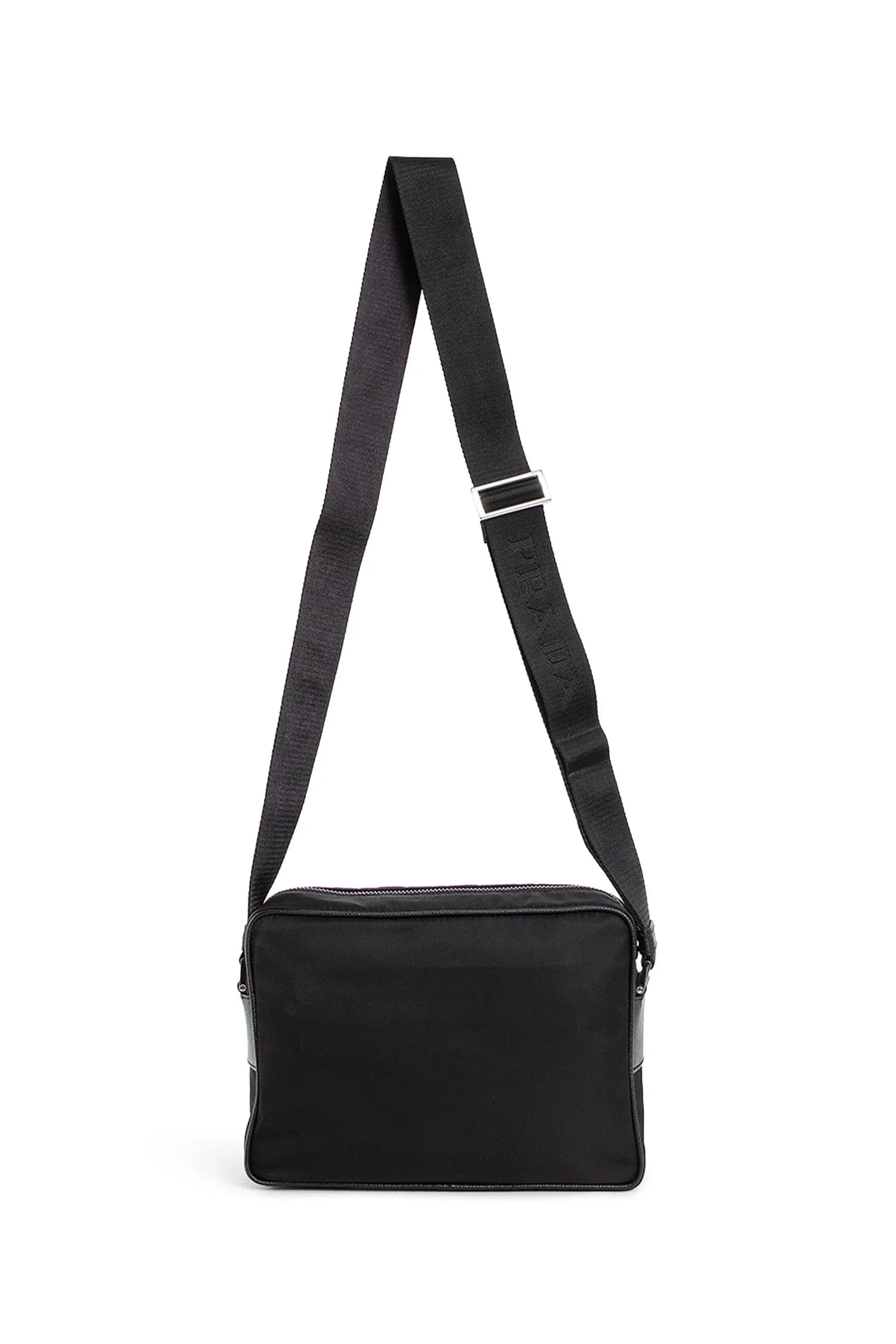 Prada Nylon And Saffiano Leather Shoulder Bag