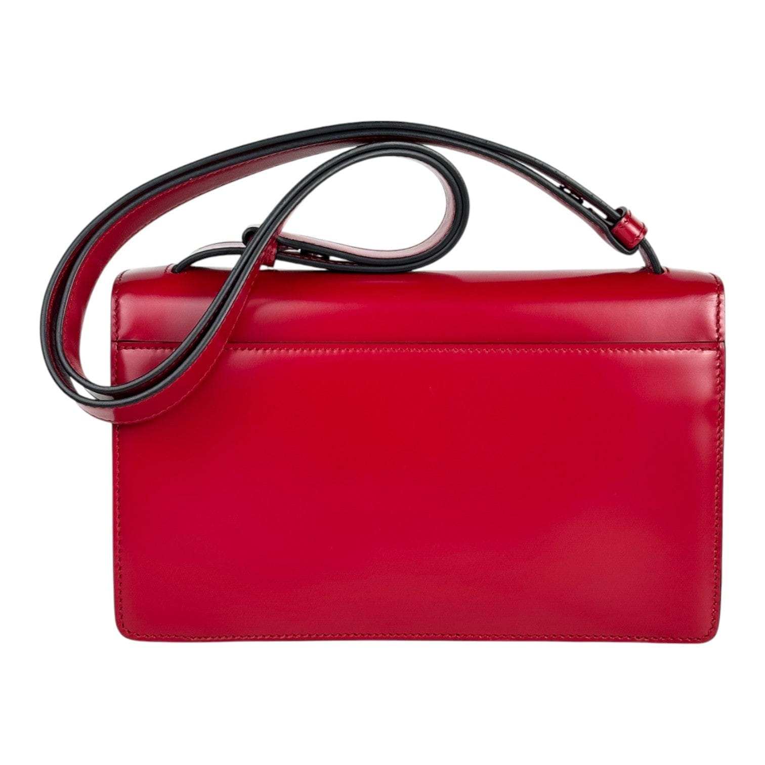 Prada Red Pattina Shoulder Bag