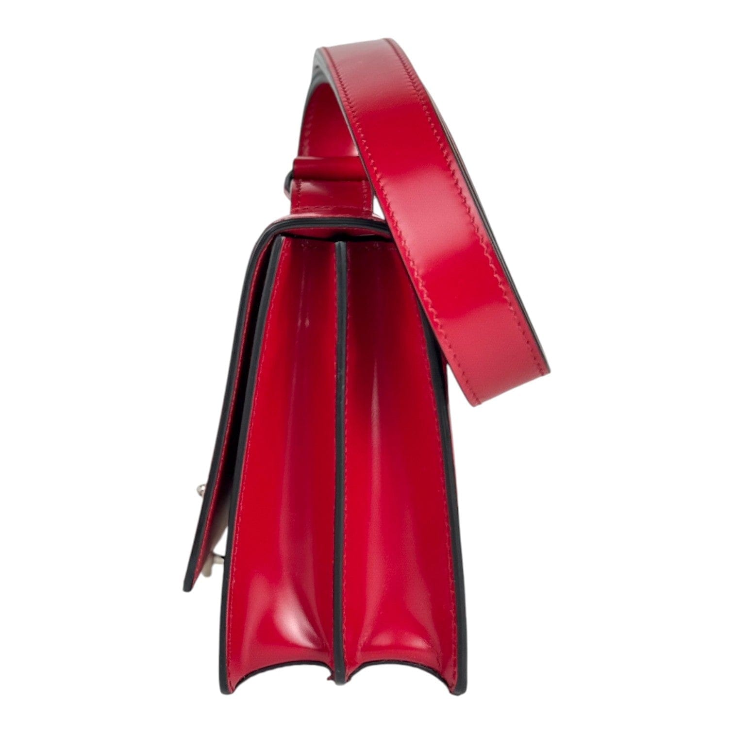 Prada Red Pattina Shoulder Bag