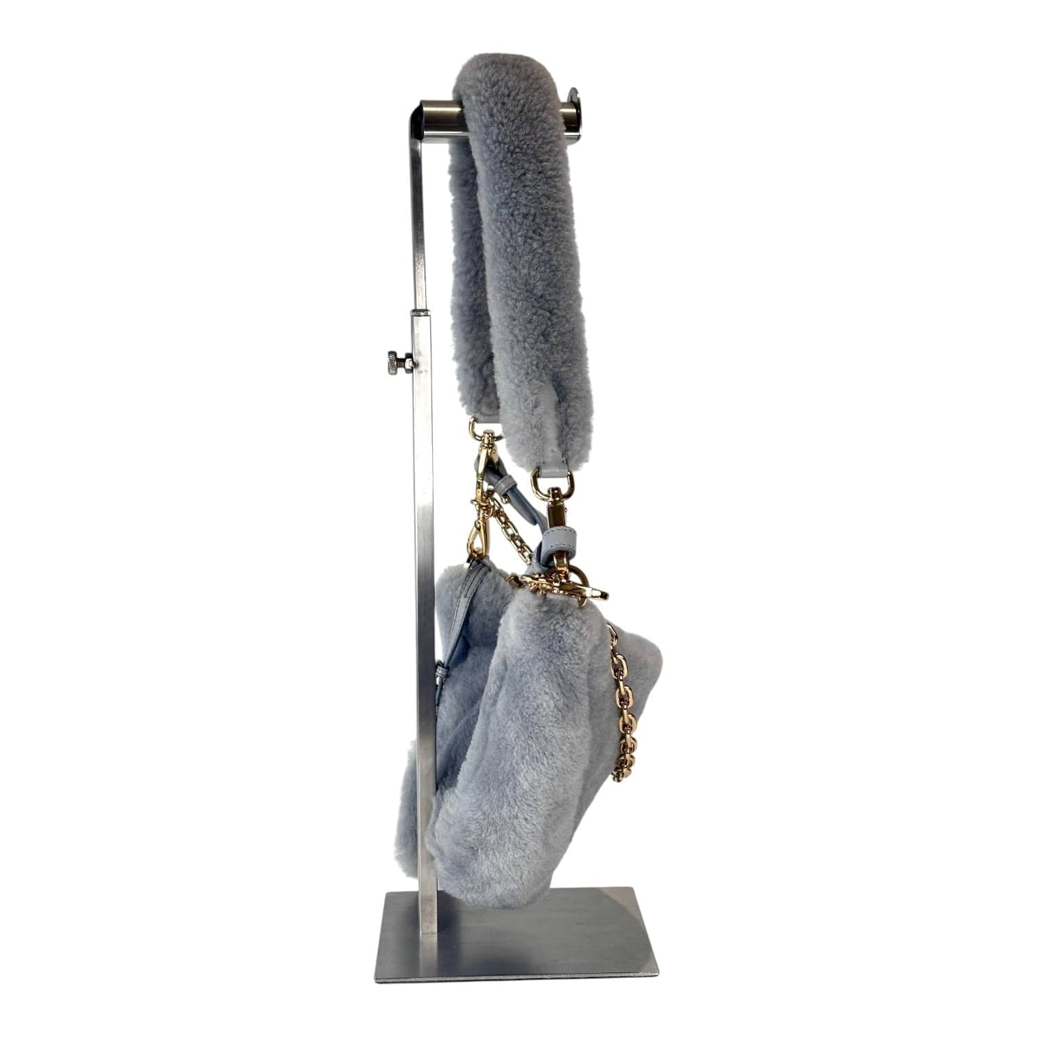 Prada Wool Triangle Shoulder Bag Grey