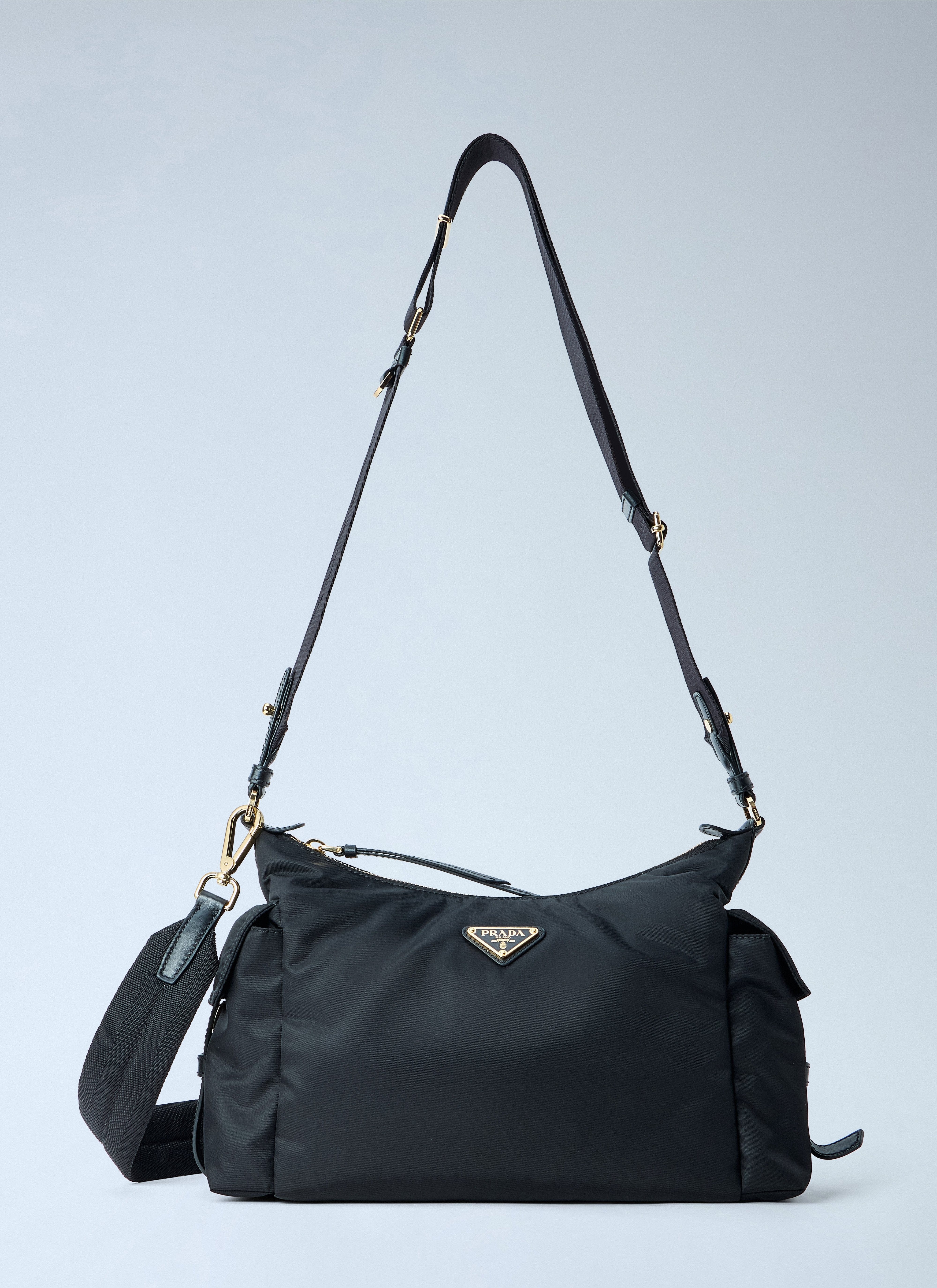 Prada Women Explore Large Re - Nylon And Leather Shoulder Bag