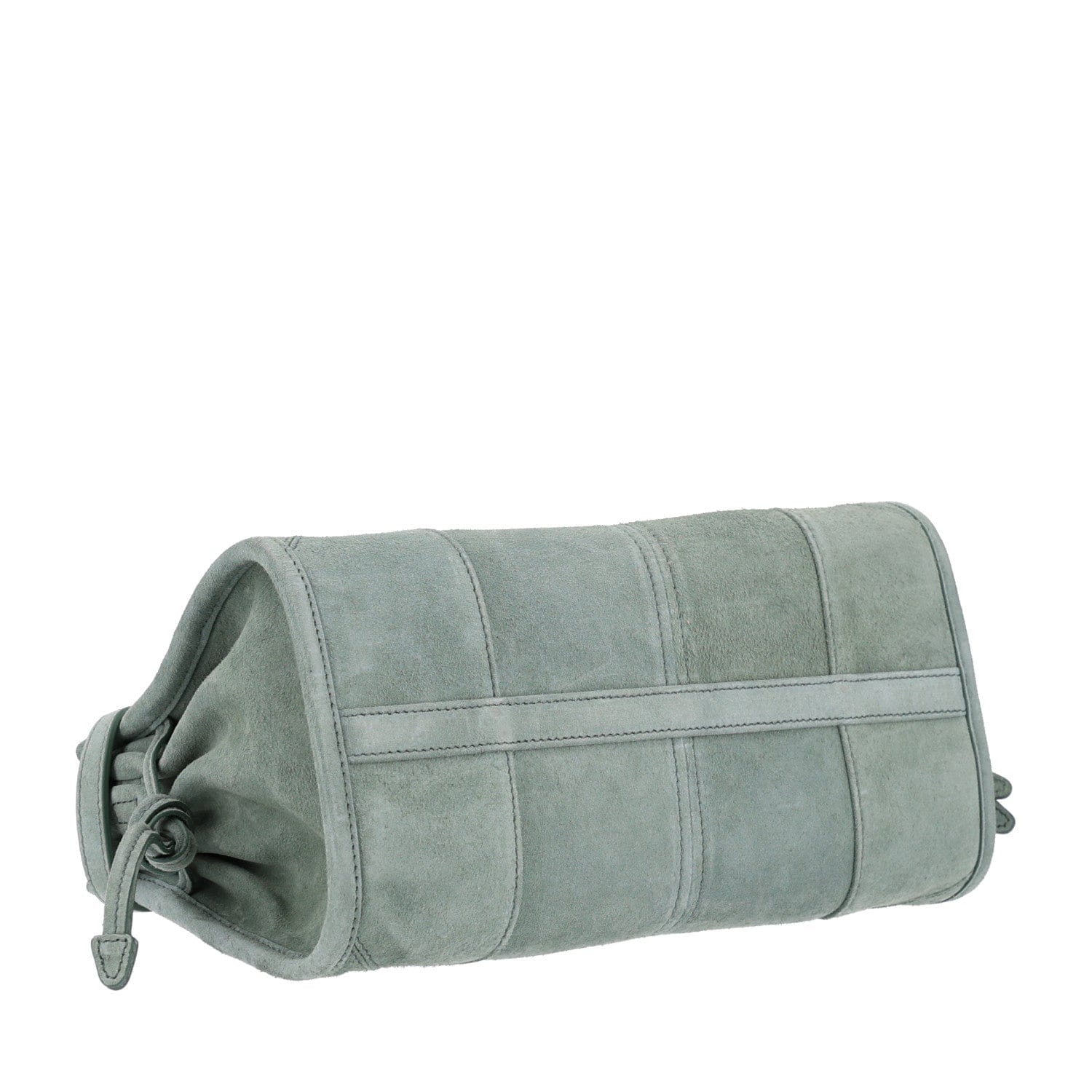 Prada Scamosciato Triangle Small Bonnie Shoulder Bag Salvia