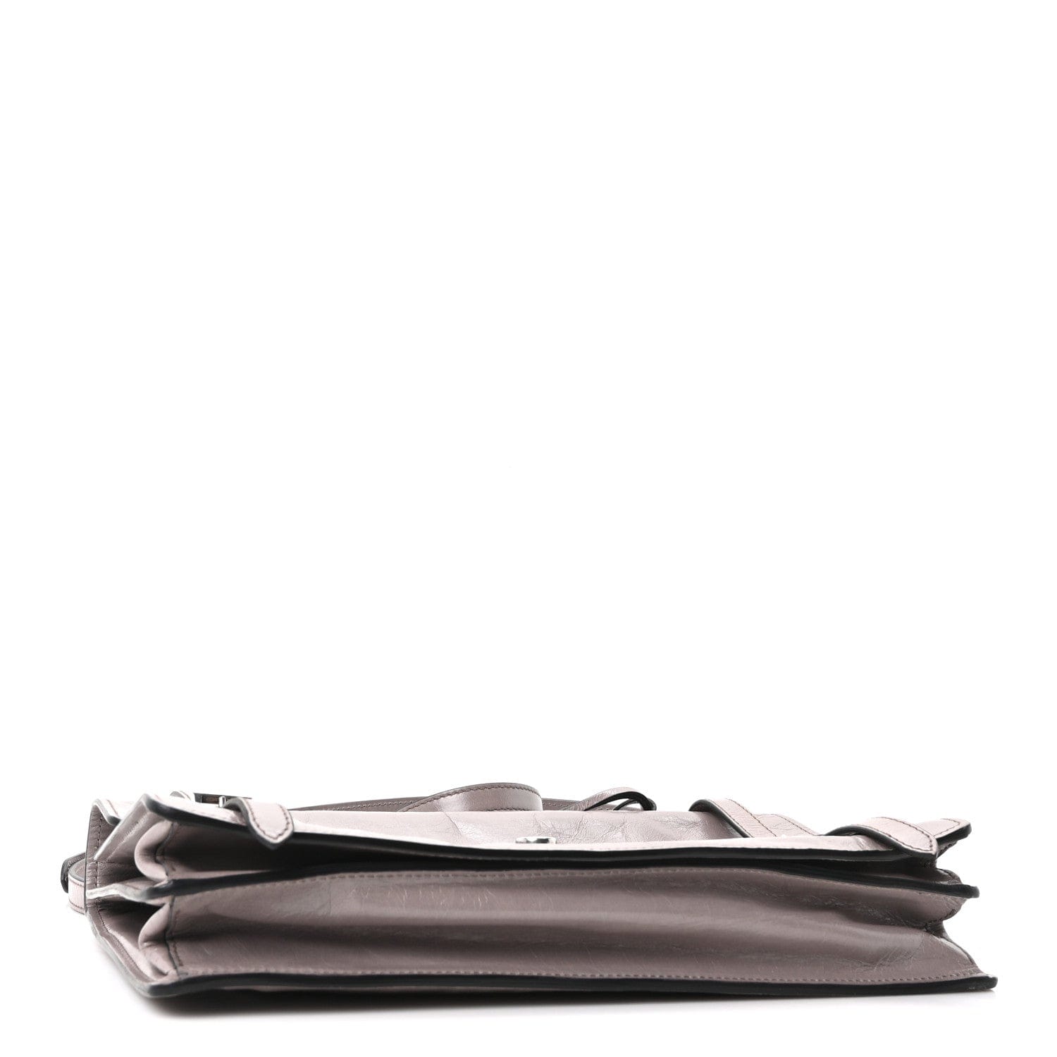 Prada Glossy Calfskin Medium Sound Shoulder Bag Peltro