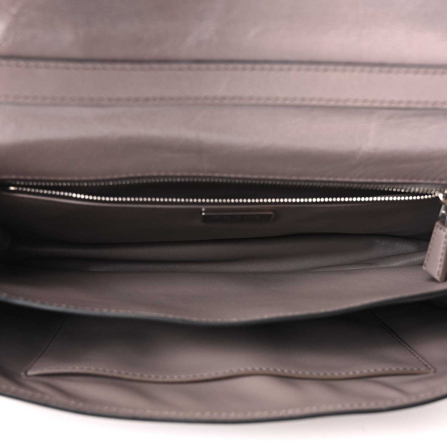 Prada Glossy Calfskin Medium Sound Shoulder Bag Peltro