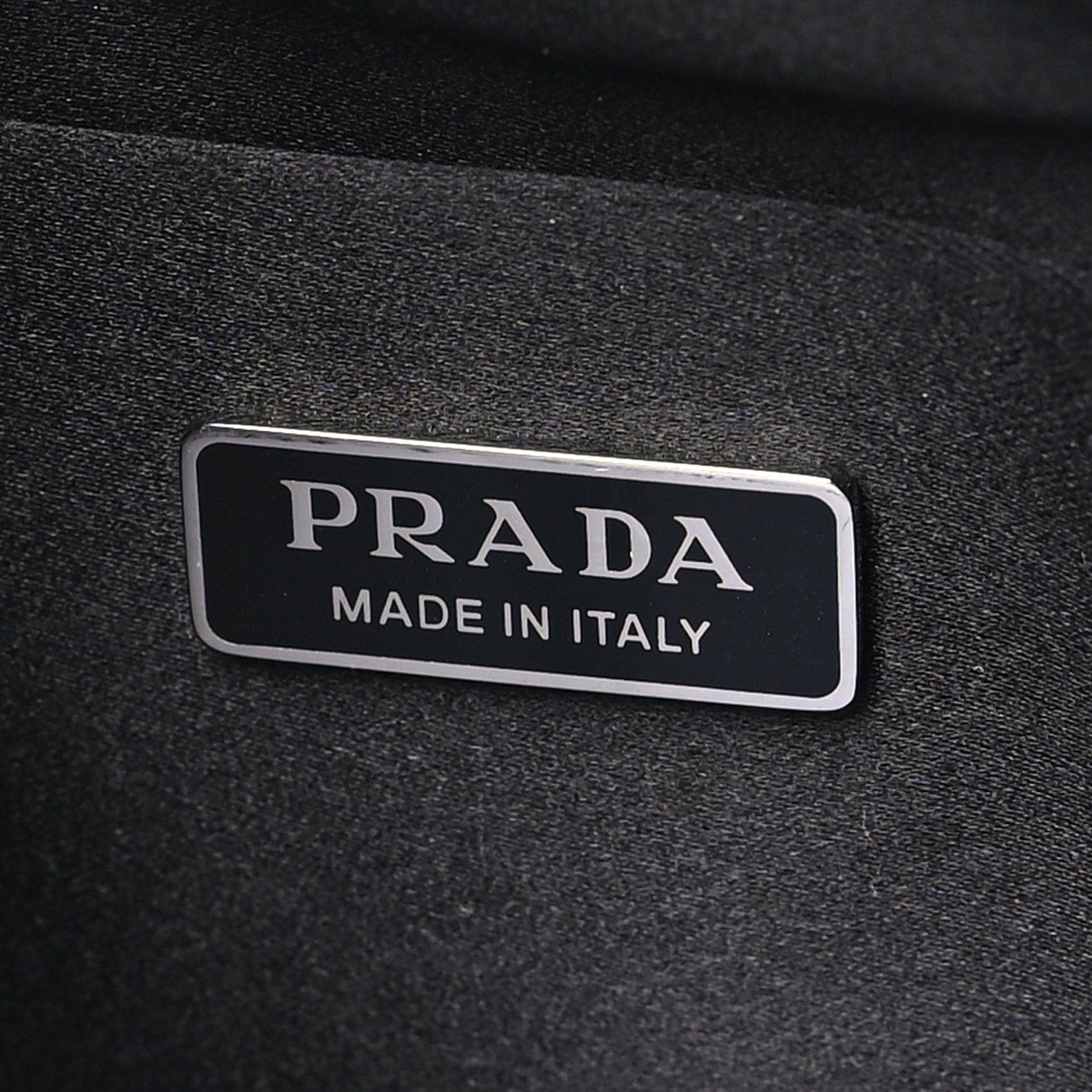 Prada Satin Crystal Cleo Adjustable Strap Shoulder Bag Black