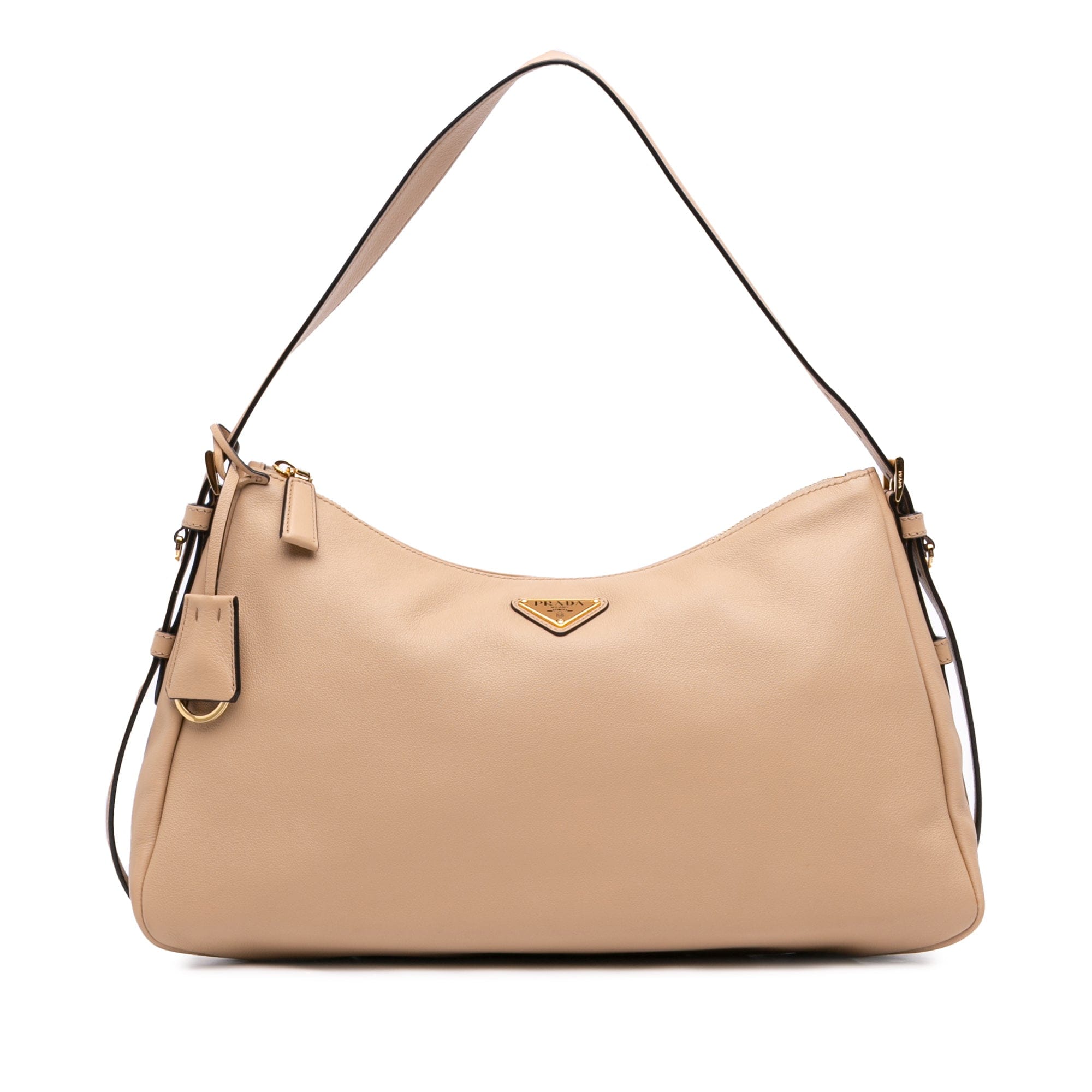 Prada Large Leather Aimee Shoulder Bag