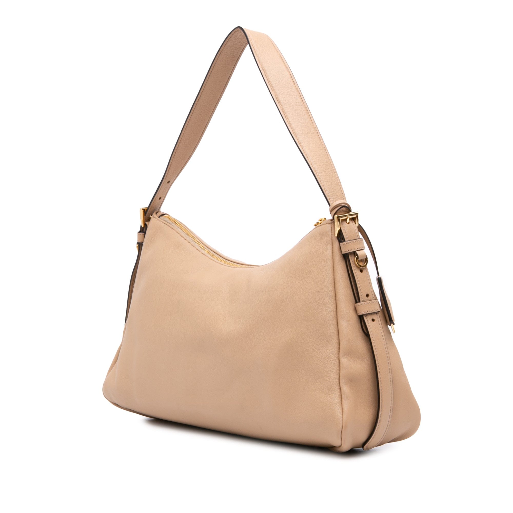 Prada Large Leather Aimee Shoulder Bag