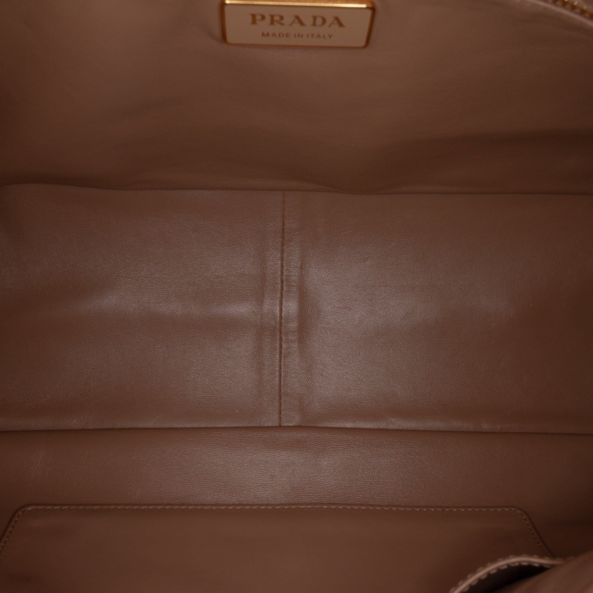 Prada Large Leather Aimee Shoulder Bag